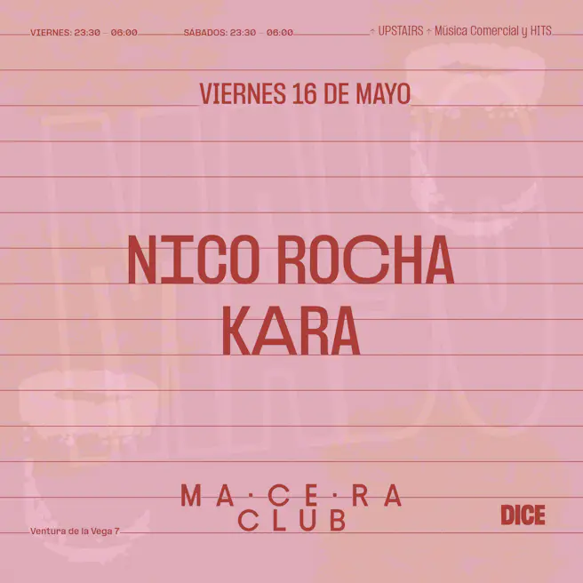 VIERNES 16 MAYO MACERA NOCHE