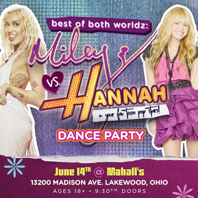 Miley vs. Hannah dance party