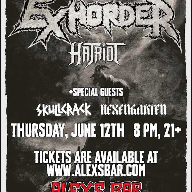 Exhorder + Hatriot + Skullcrack + Hexengarten