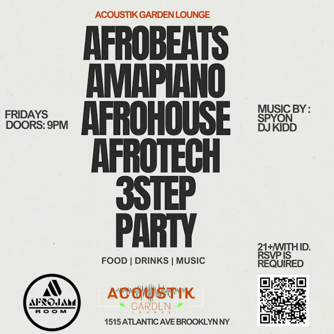 AMAPIANO / AFROBEATS / AFROHOUSE / AFROTECH / 3 STEP PARTY