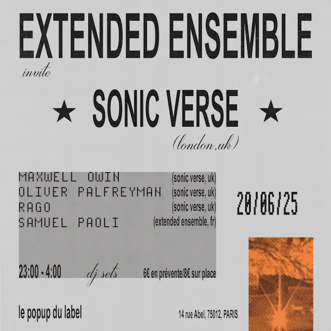 Extented Ensemble invite Sonic Verse