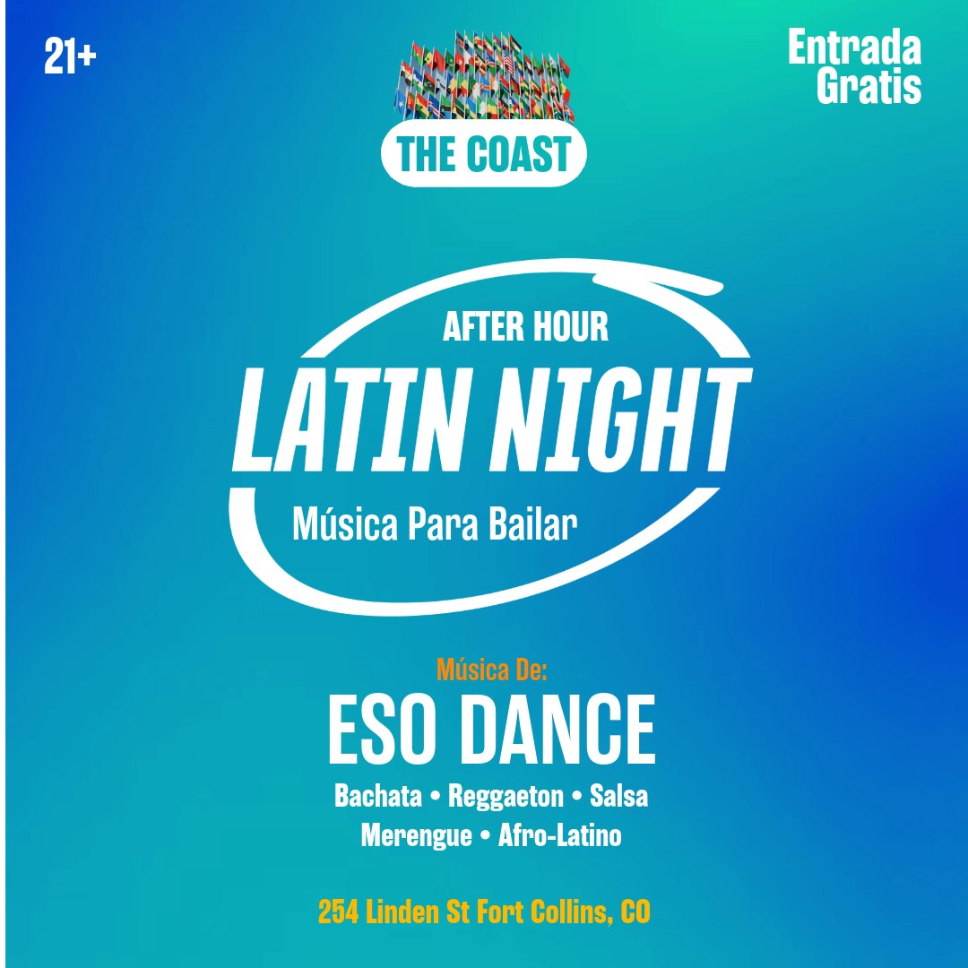 Latin Night Tickets | Free | Jun 27 @ The Coast, Fort