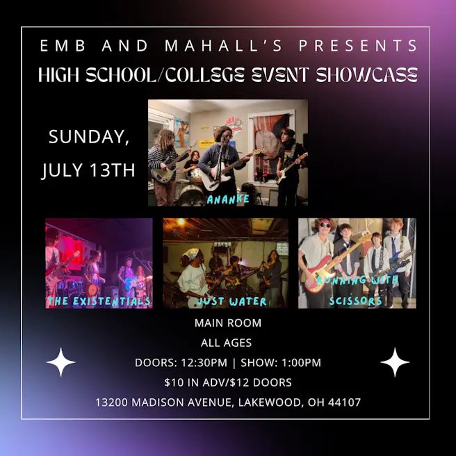EMB presents high school / college event showcase