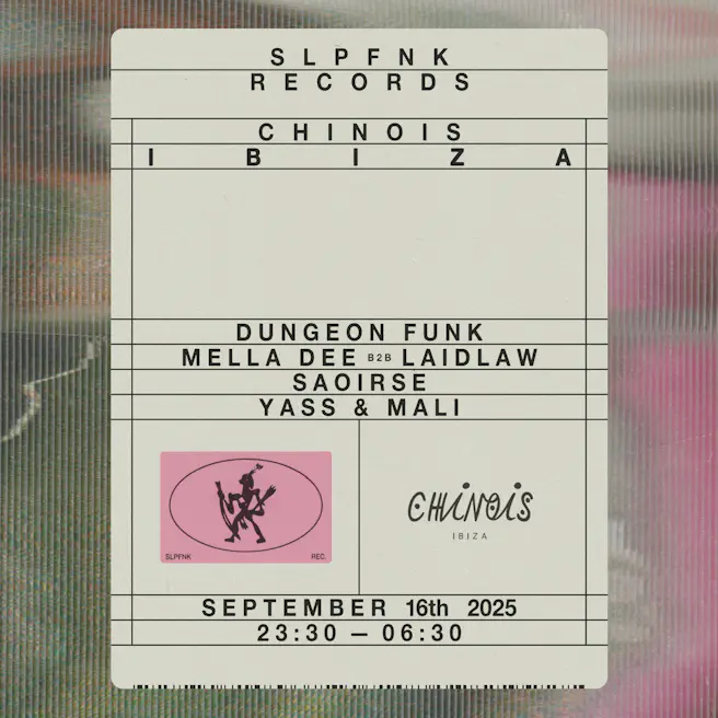 SlapFunk Records x Chinois: Dungeon Funk, Laidlaw b2b Mella Dee, Samuel Deep b2b Saoirse, Yass & M...