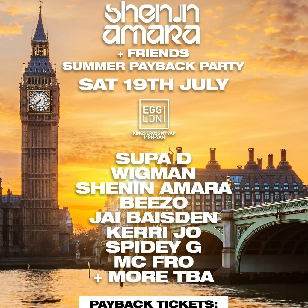 Shenin Amora and Friends (Payback) Free Tixs