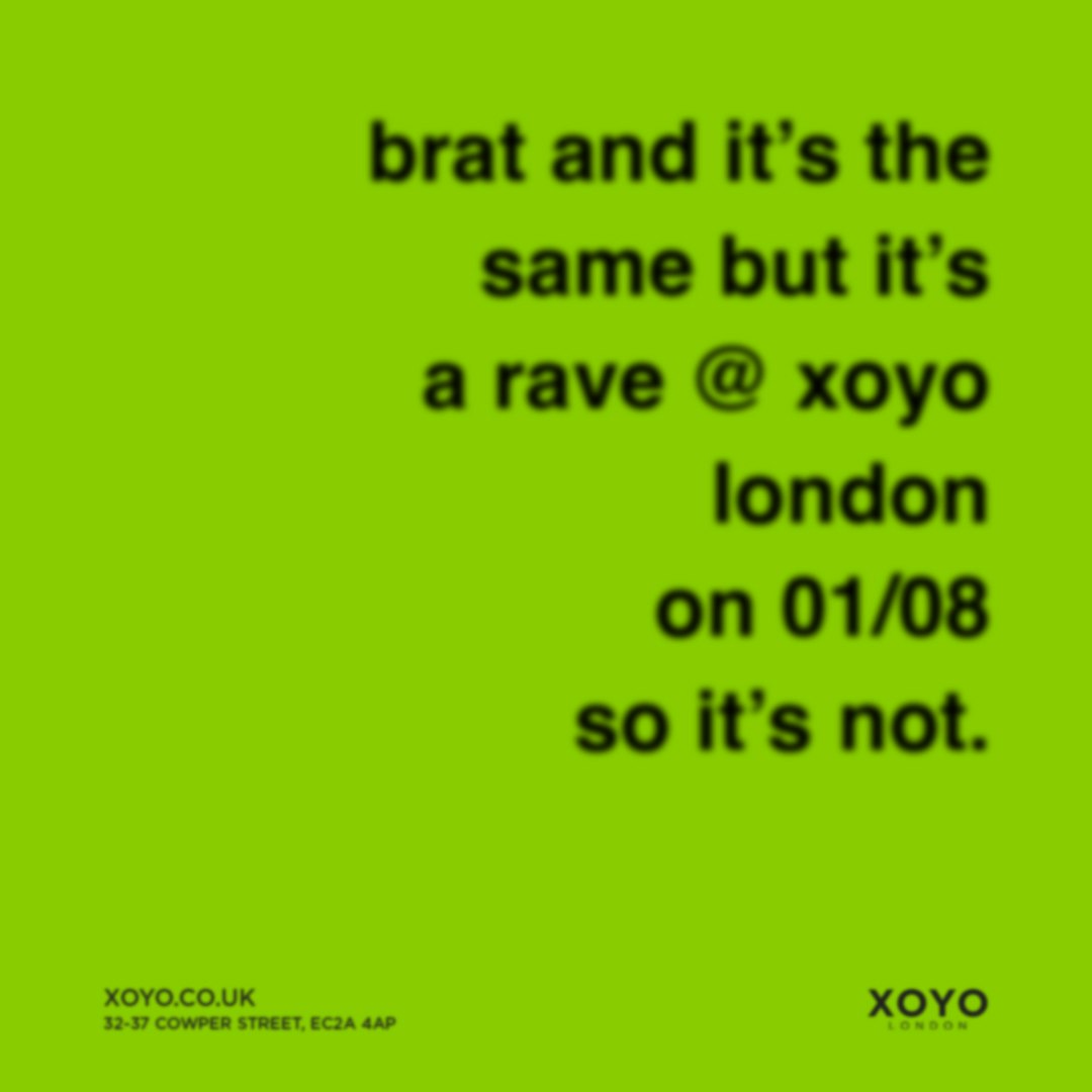 BRAT : London's best brat party