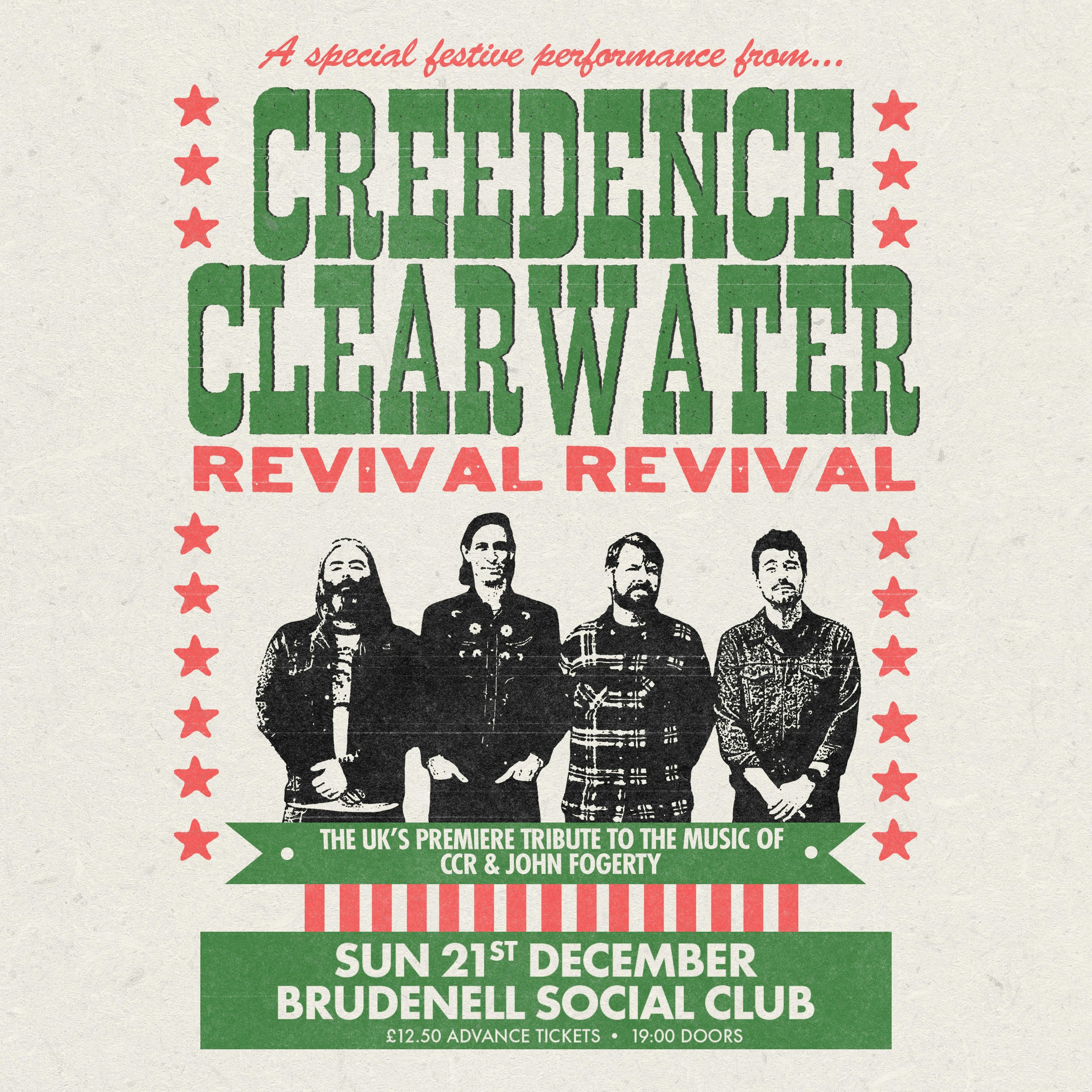 Creedence Clearwater Revival Revival Tickets | £14.25 | 21 Dec