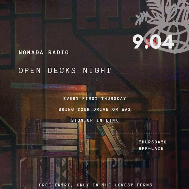 NOMADA Radio: Open Decks Night 9.04 (free entry)