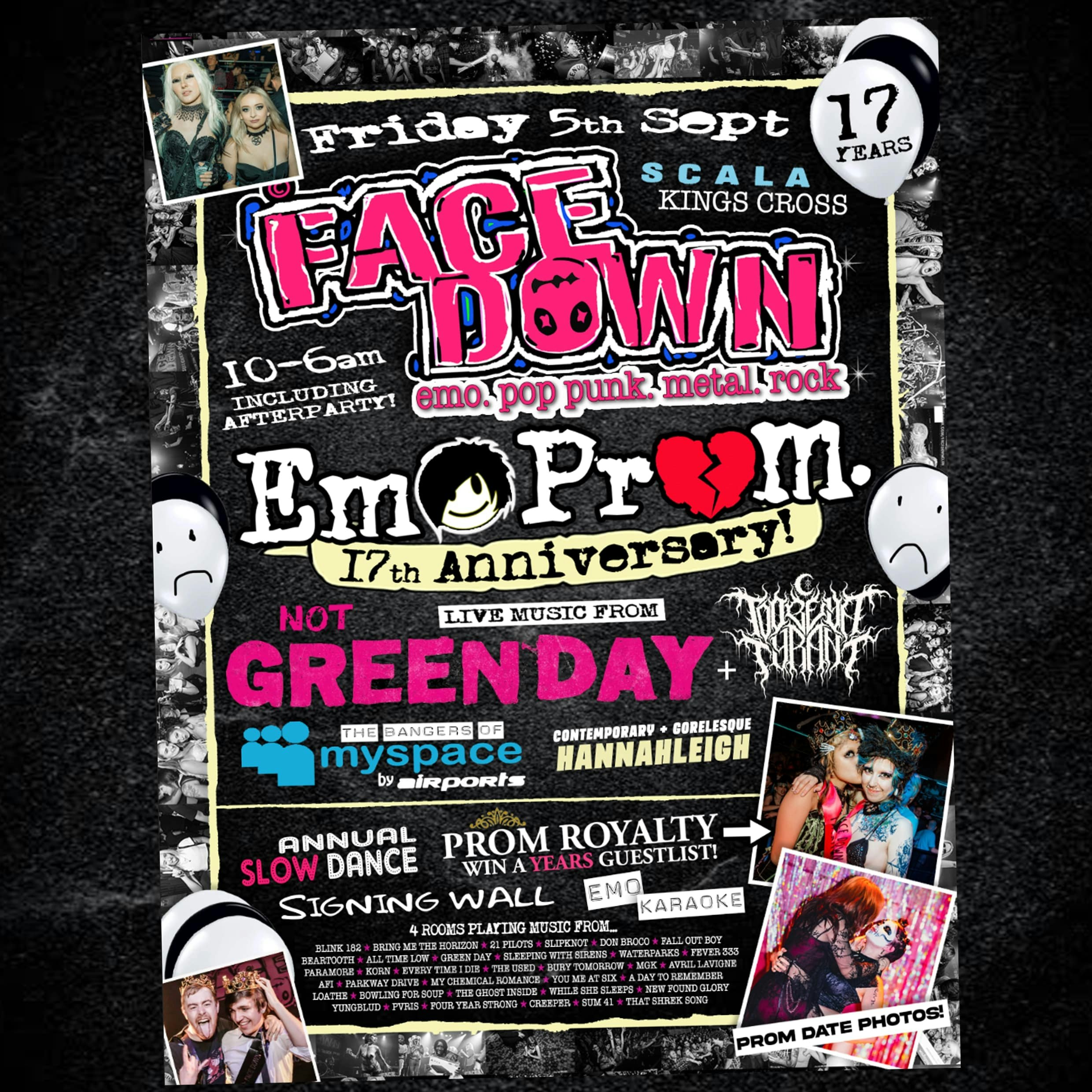 Face Down - Pop Punk, Metal, Emo Night London