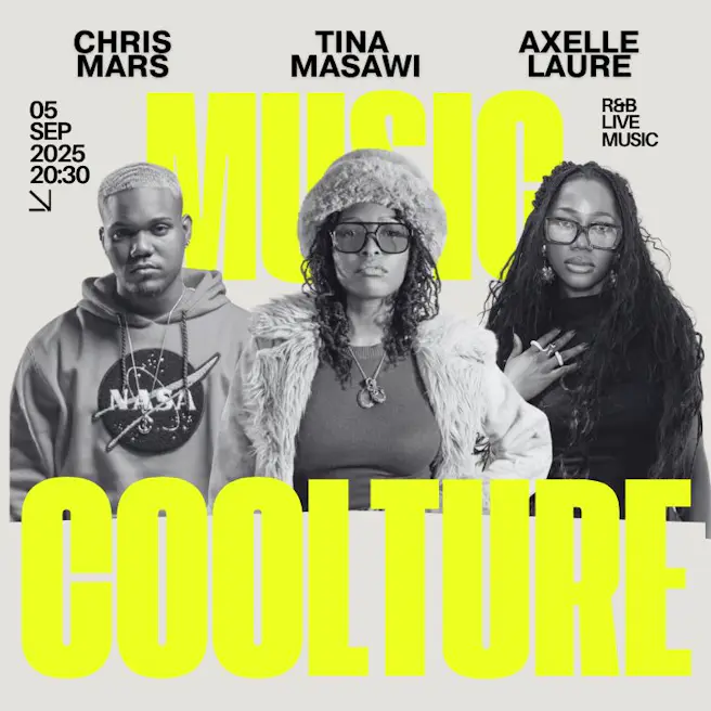 Tina Masawi, Chris Mars, Axelle Laure en Music Coolture