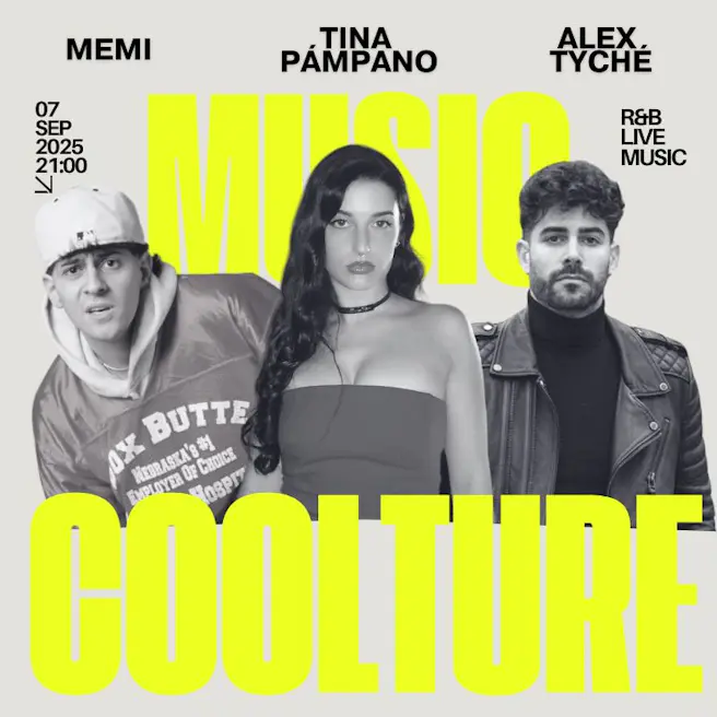 Memi, Tina Pámpano, Alex Tyché en Music Coolture