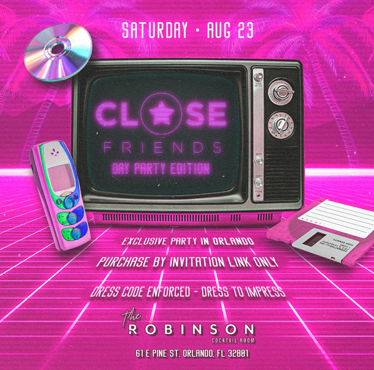 ri-n　ラウドマウス カクテルパーティ Close Friends Retro Day Party Tickets | 23 Aug @ The