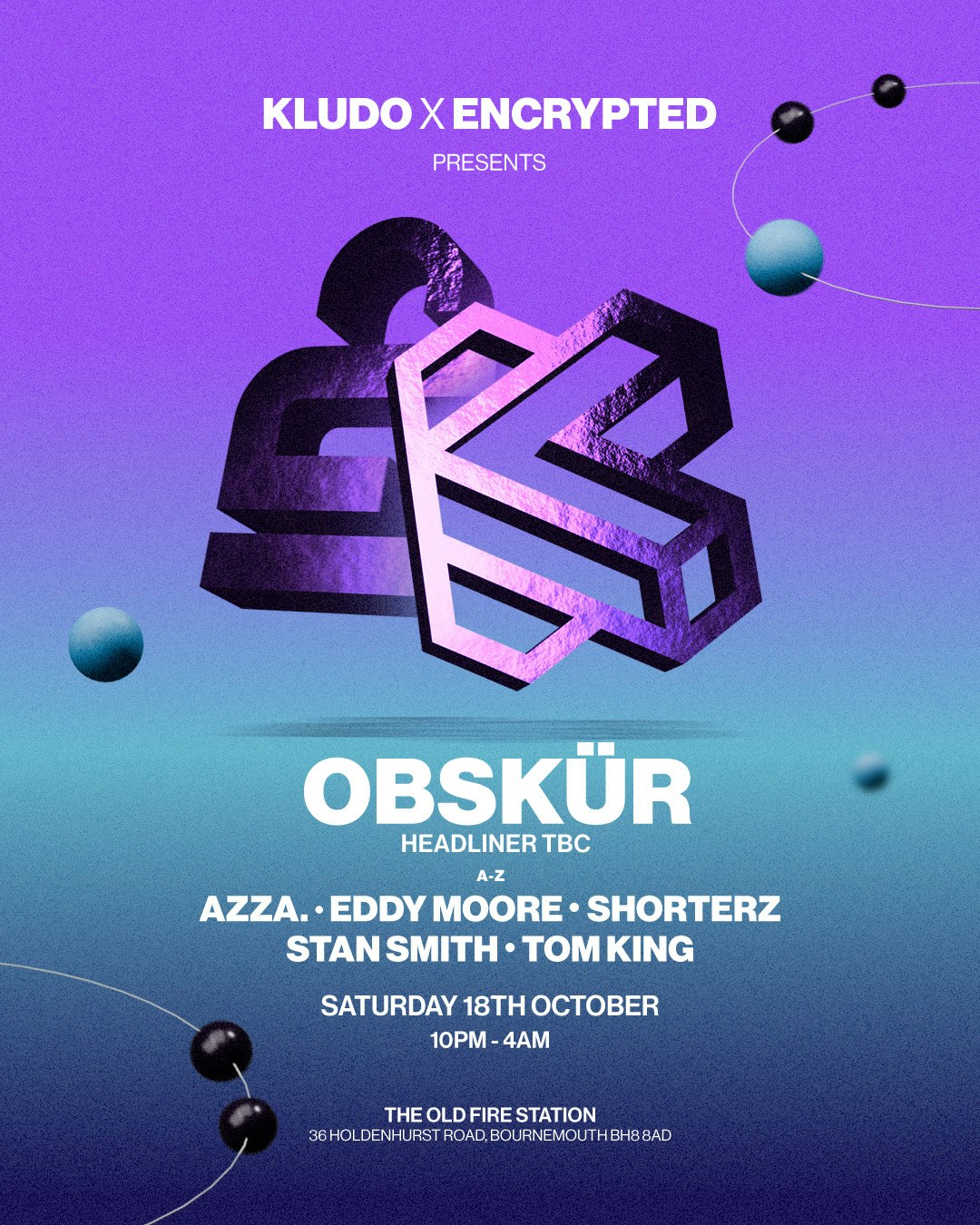 Kludo x Encrypted Bmouth: Obskür + Special Guest! Tickets