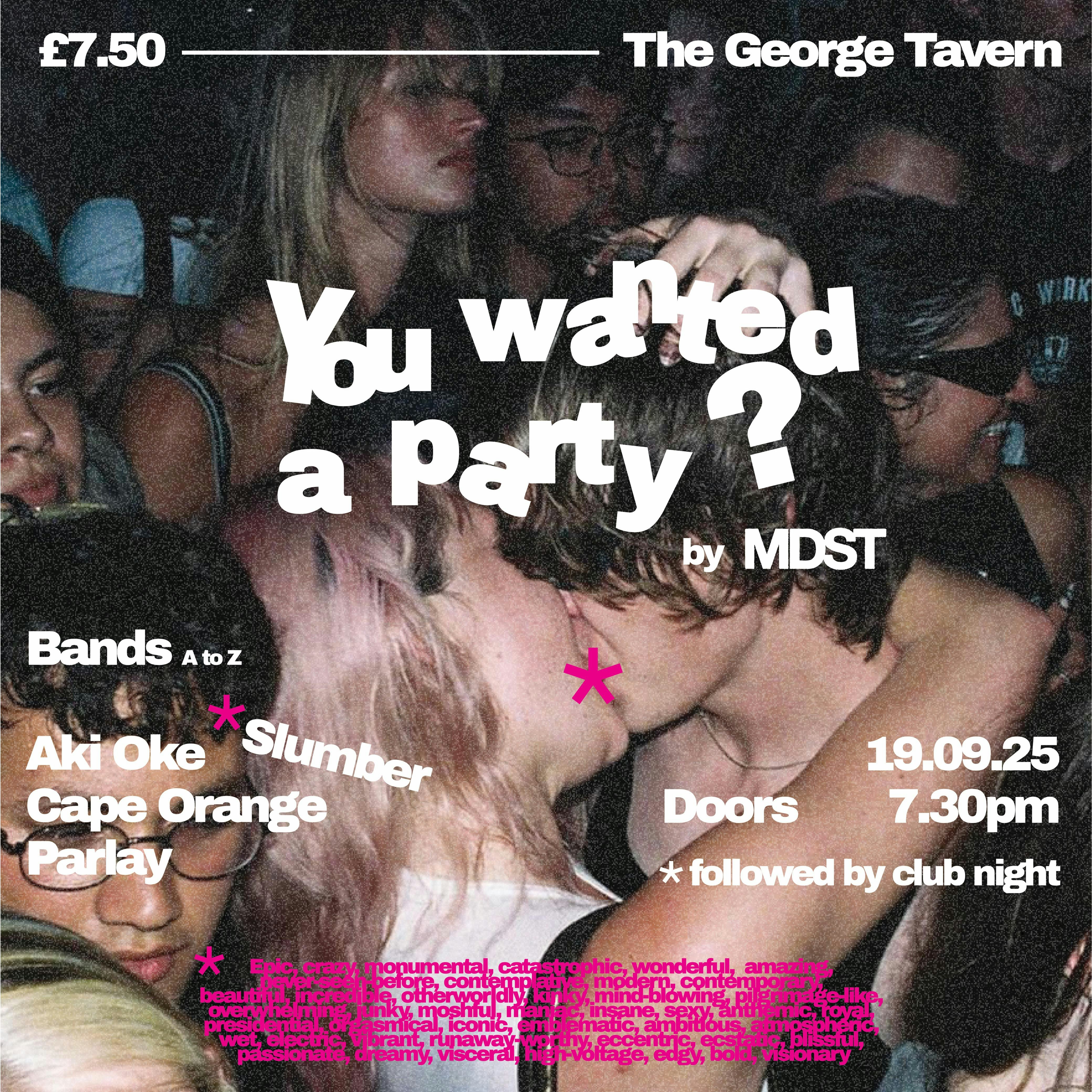 You Wanted a Party?