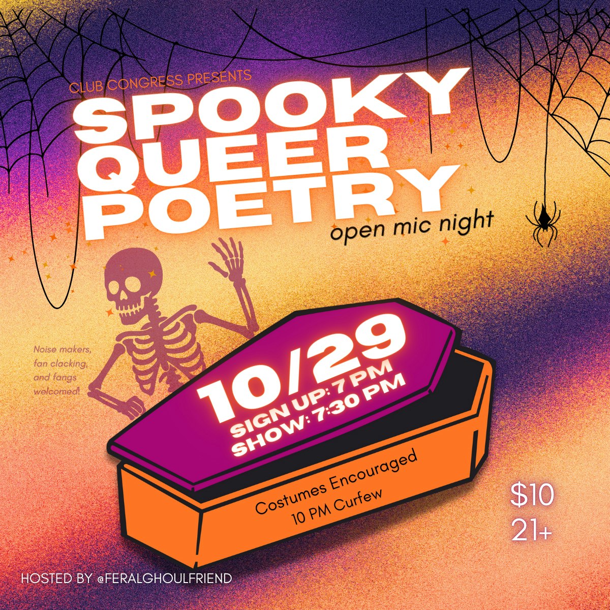 Spooky Queer Poetry Night