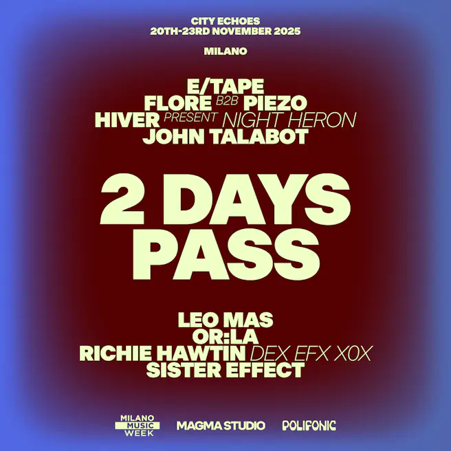 CITY ECHOES – 2 DAYS PASS (SATURDAY + SUNDAY)