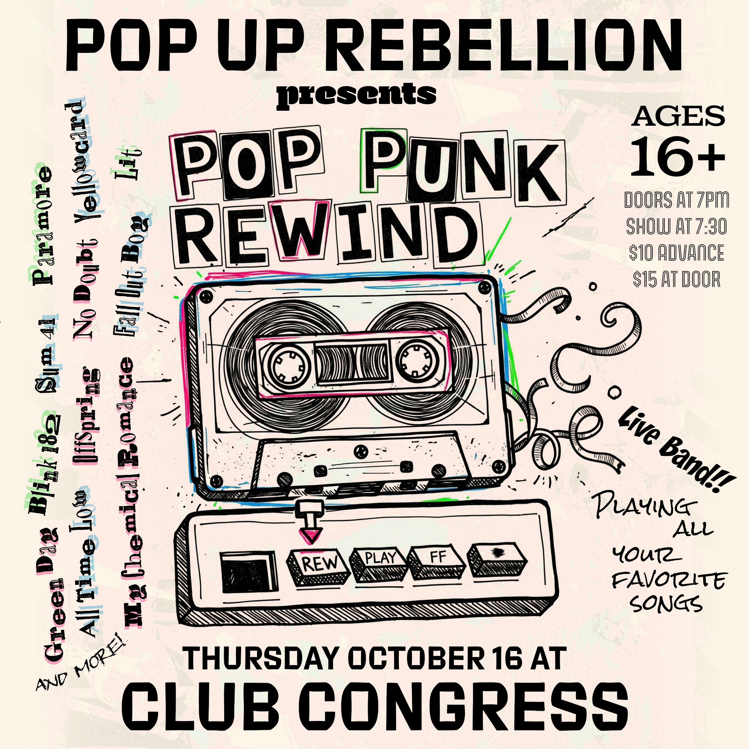 Pop Up Rebellion: Pop Punk Rewind!