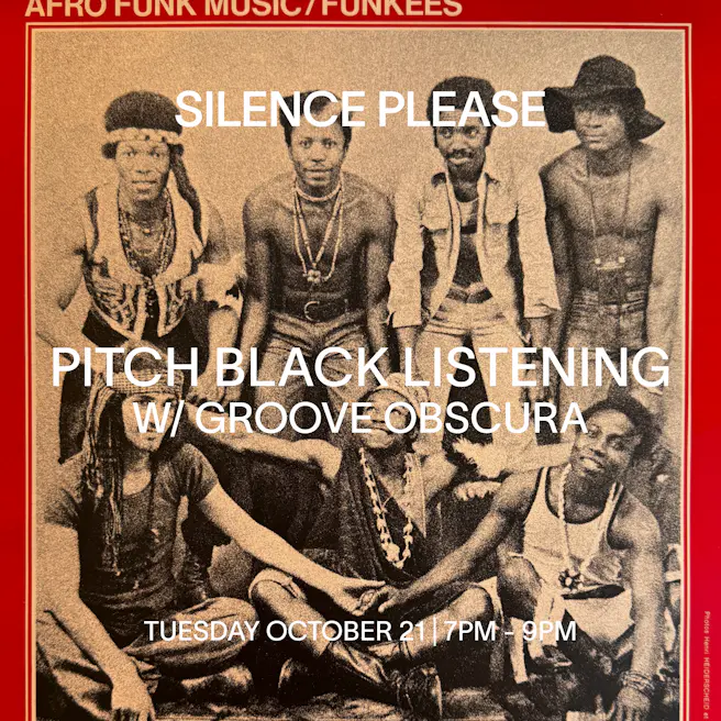 PITCH BLACK LISTENING w/ GROOVE OBSCURA