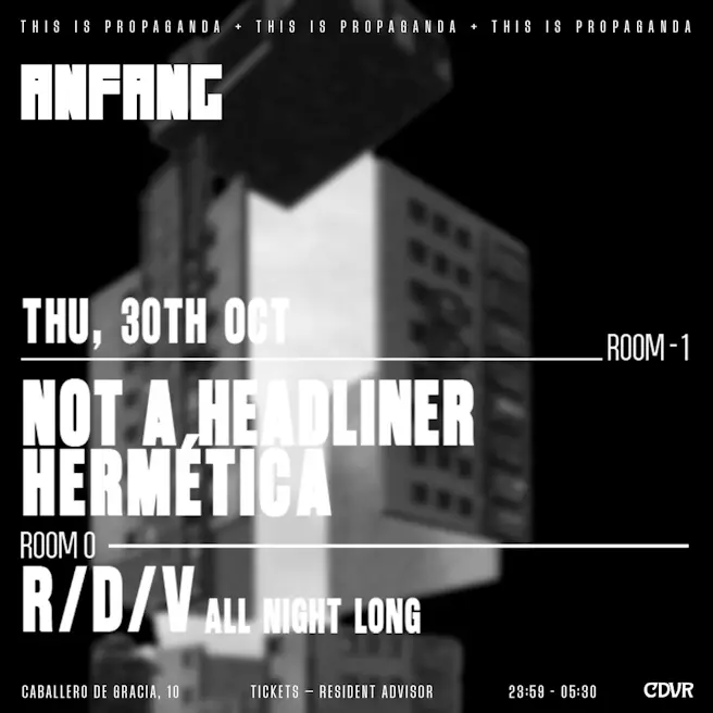 Not A Headliner + Hermética at Anfang