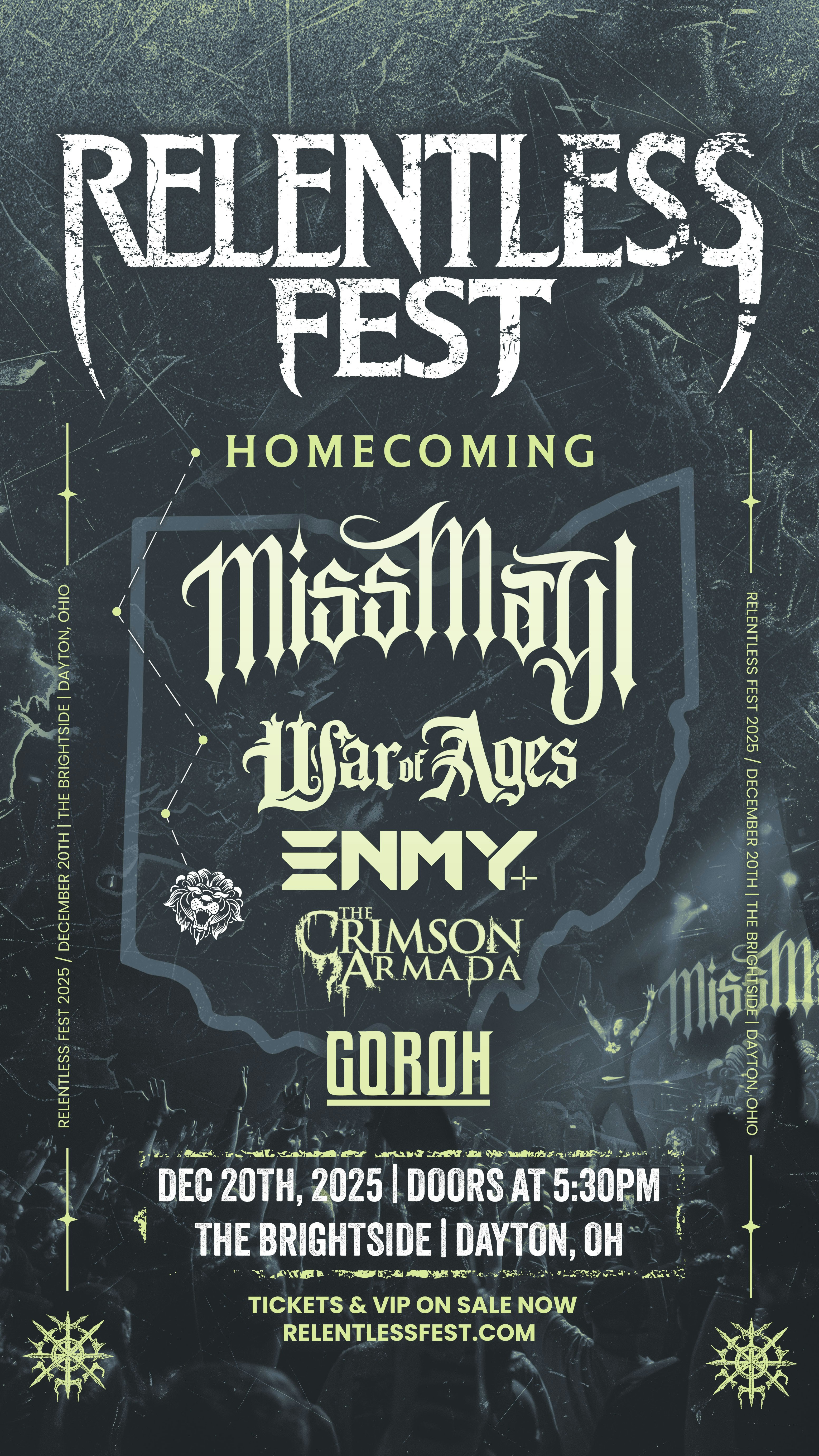 Relentless Fest Tickets | $31.93 | 20 Dec @ The Brightside