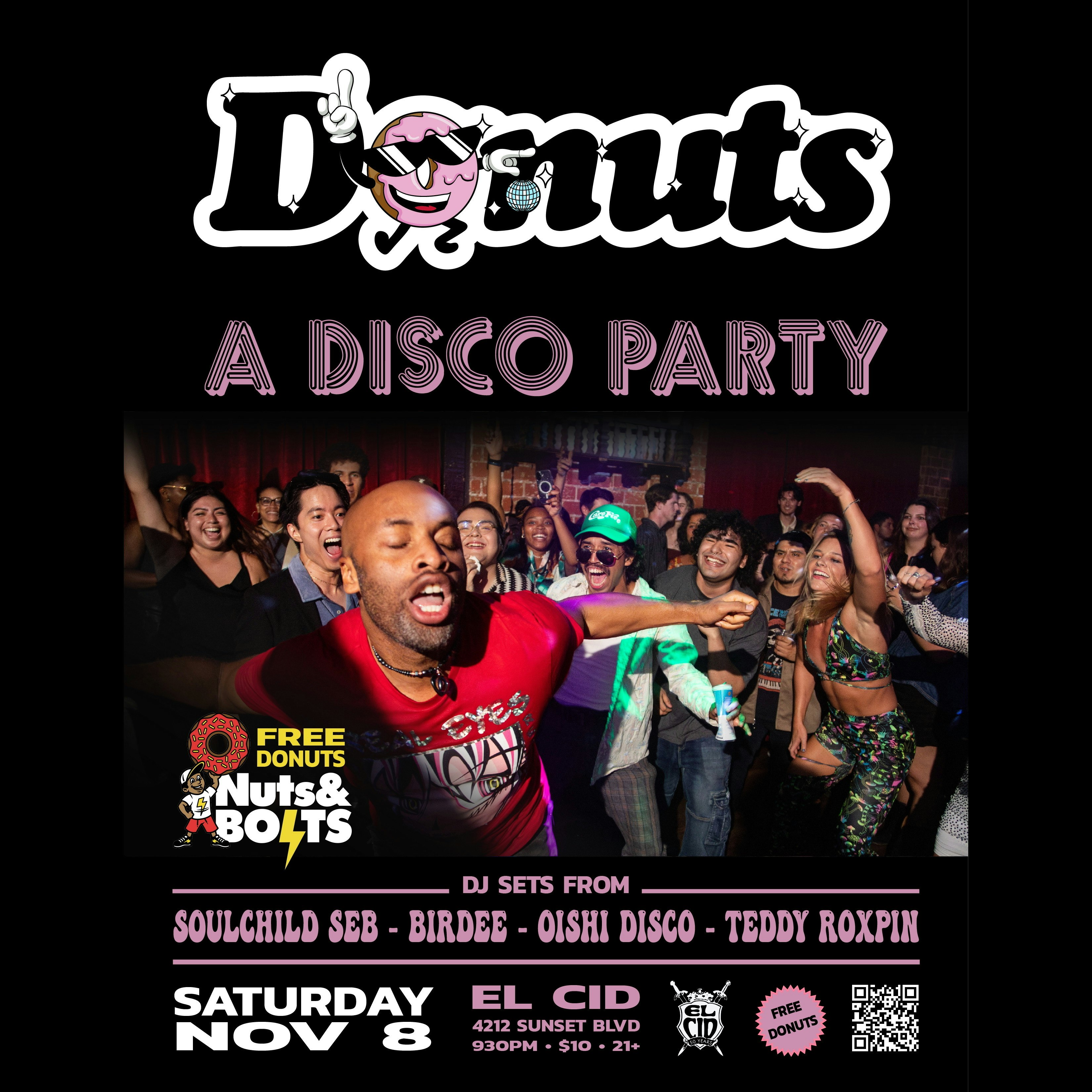 DONUTS: A Disco Party Tickets | $13.65 | 7 Feb @ El Cid, Los