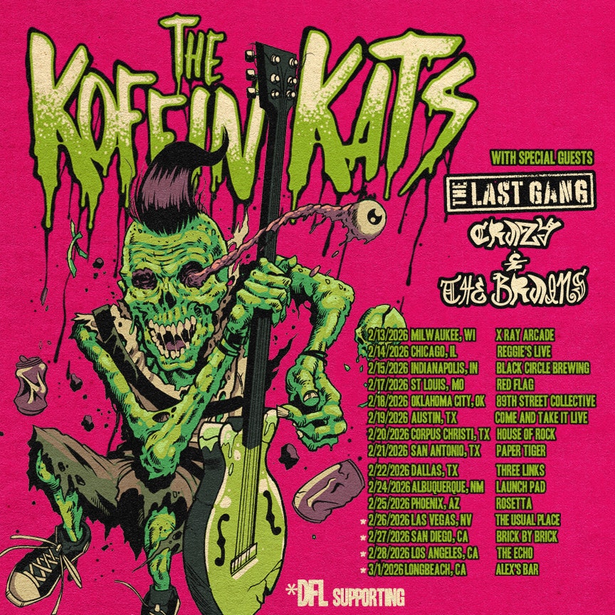 Photo of Koffin Kats + The Last Gang + DFL + Crazy & The Brains