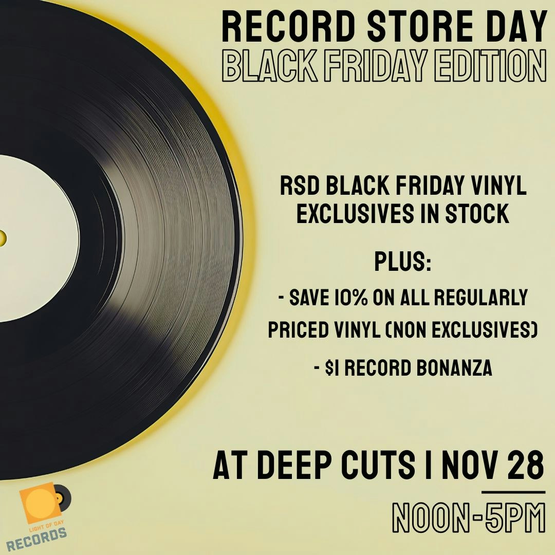 LLICA Record Store Day ピック Record Store Day Black Friday Tickets | Free | Nov 28 @ Deep Cuts