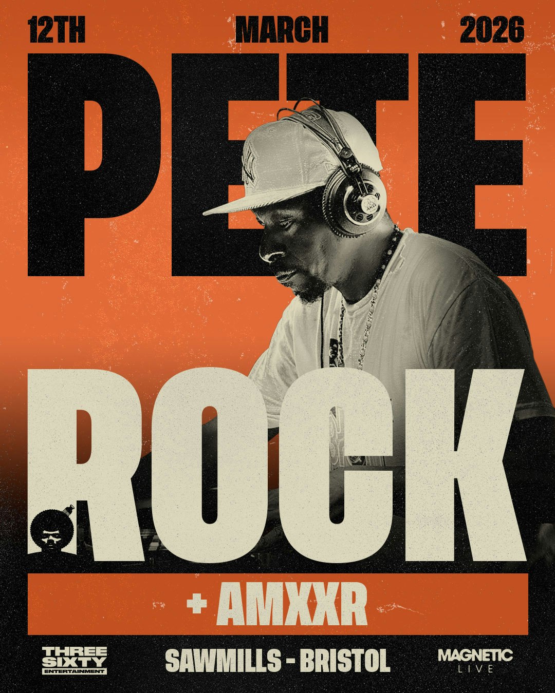 Pete Rock + AMXXR Tickets | £30.60 | Mar 12 @ Sawmills Bristol