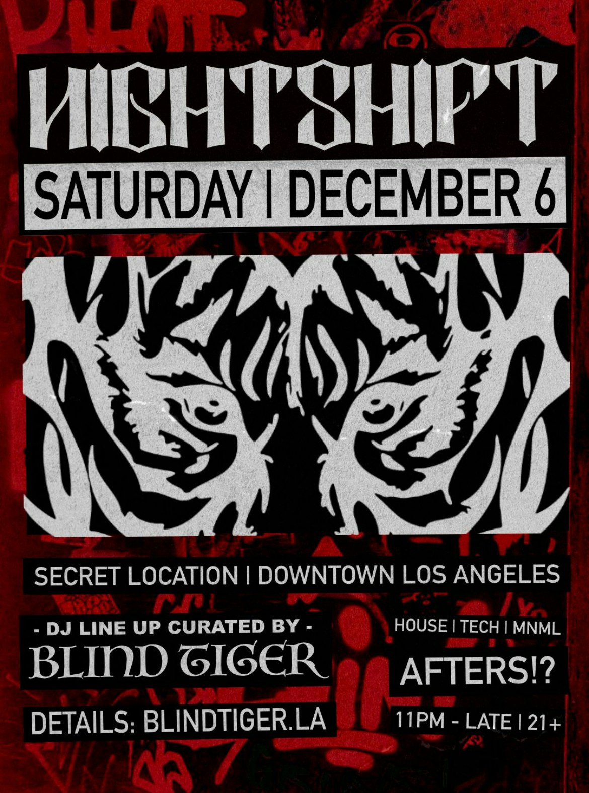 Nightshift Afterhours Tickets | From Free | 6 Dec @ Location TBA