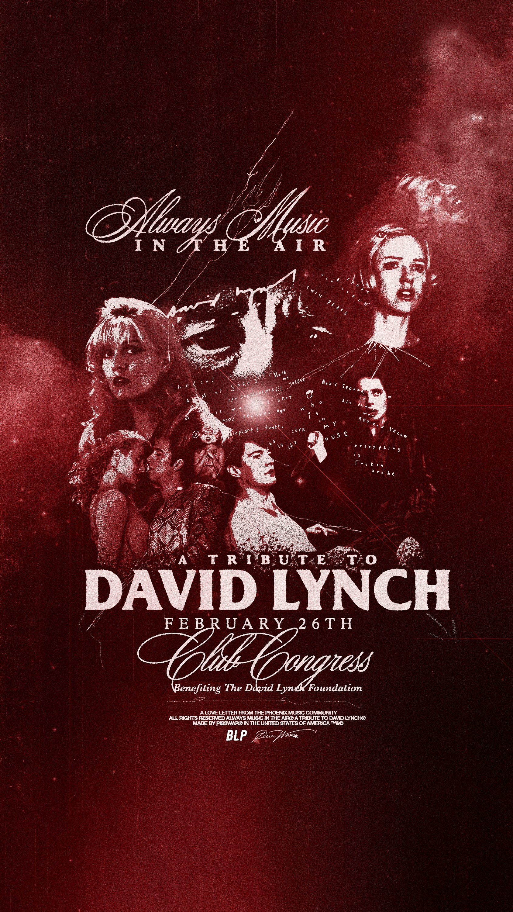 ALWAYS MUSIC IN THE AIR: A TRIBUTE TO DAVID LYNCH