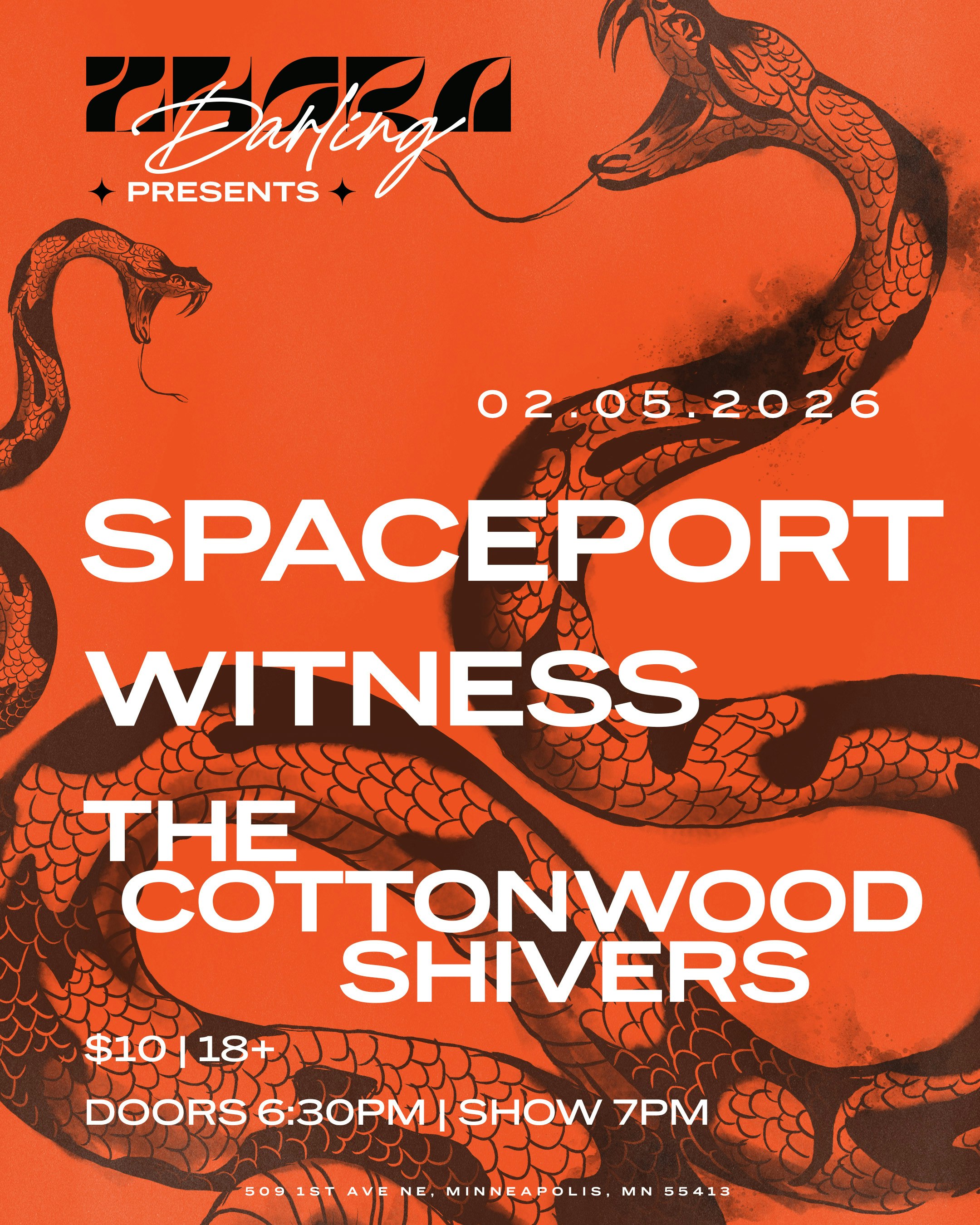 Spaceport, Witness, & The Cottonwood Shivers Tickets | $12.70 | 5