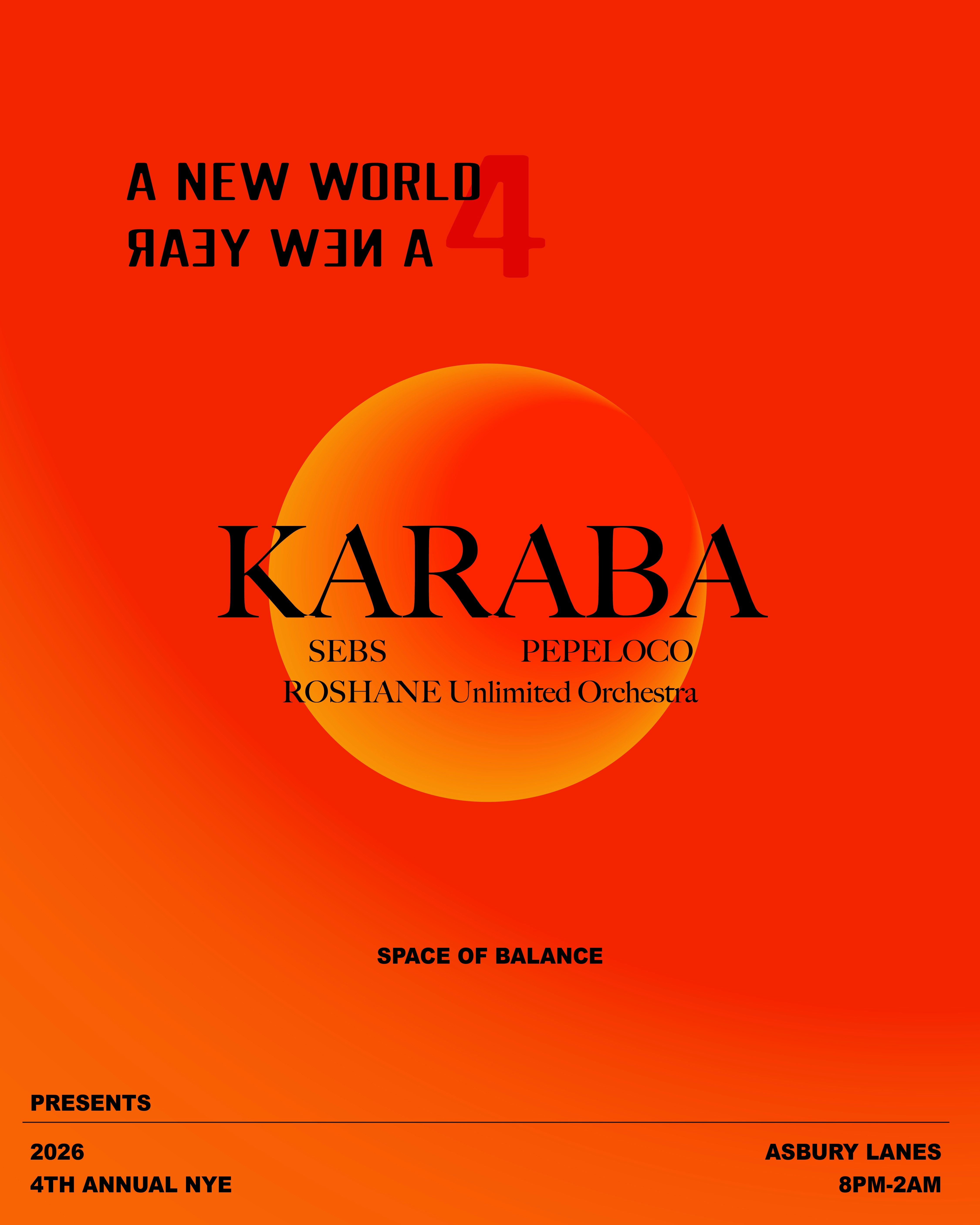 NYE : A New World 4 A New Year Tickets | $54.37 | 31 Dec @ Asbury