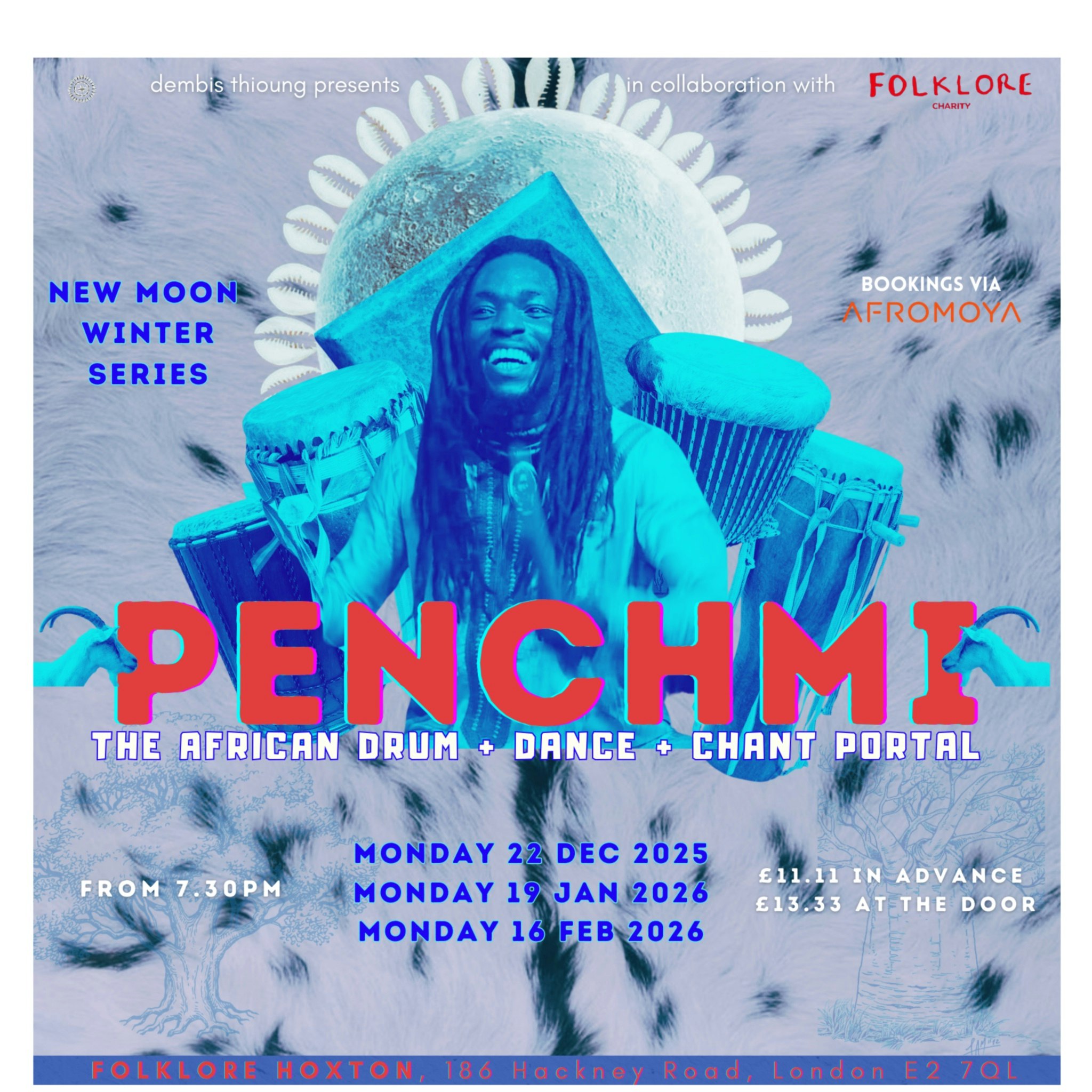 PENCHMI African Drum + Dance Portal - NEW MOON winter series…