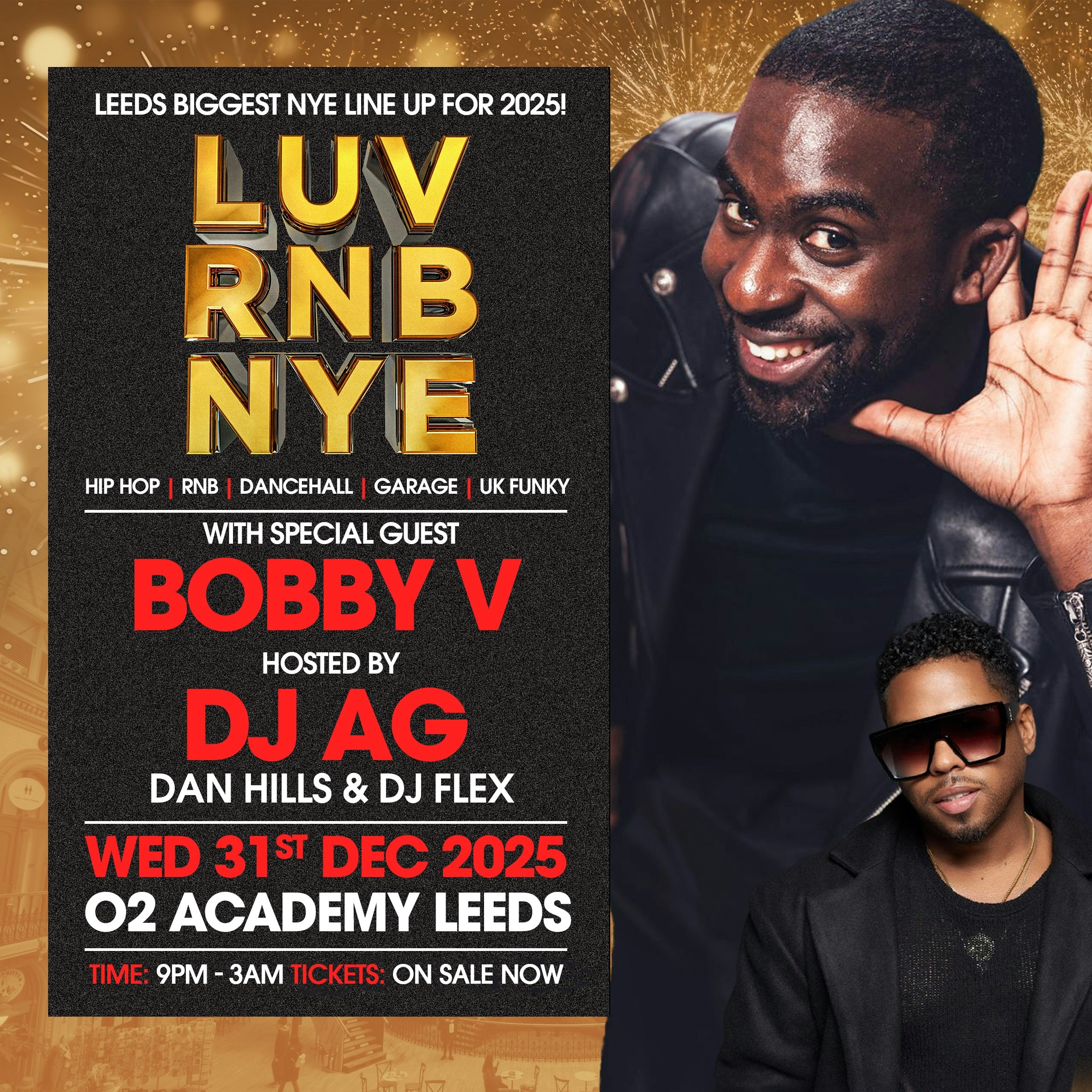 Luv RnB New Years Eve: Bobby V and host DJ AG