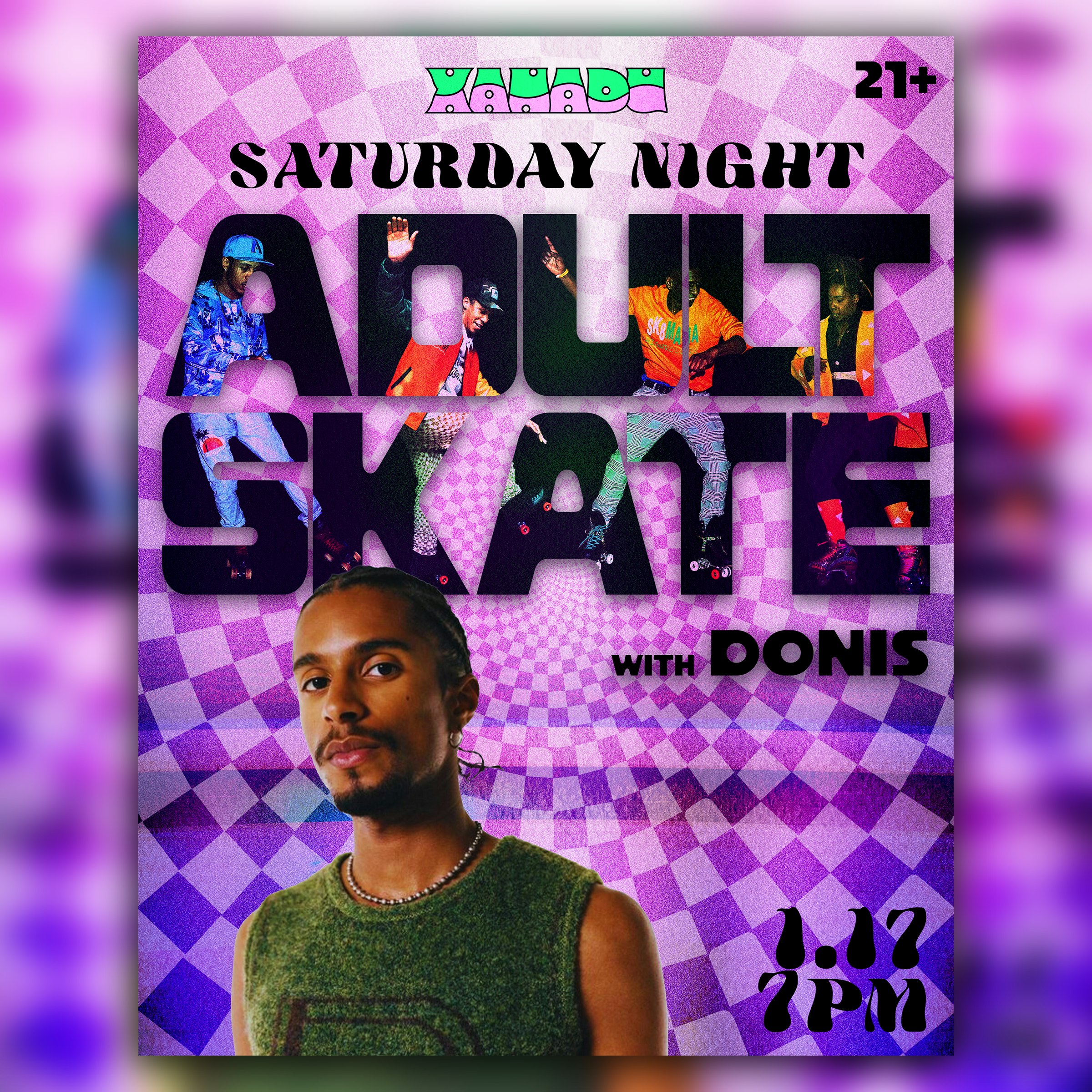Saturday Night Adult Skate ft. Donis(skate) Tickets | $32.71 | 17