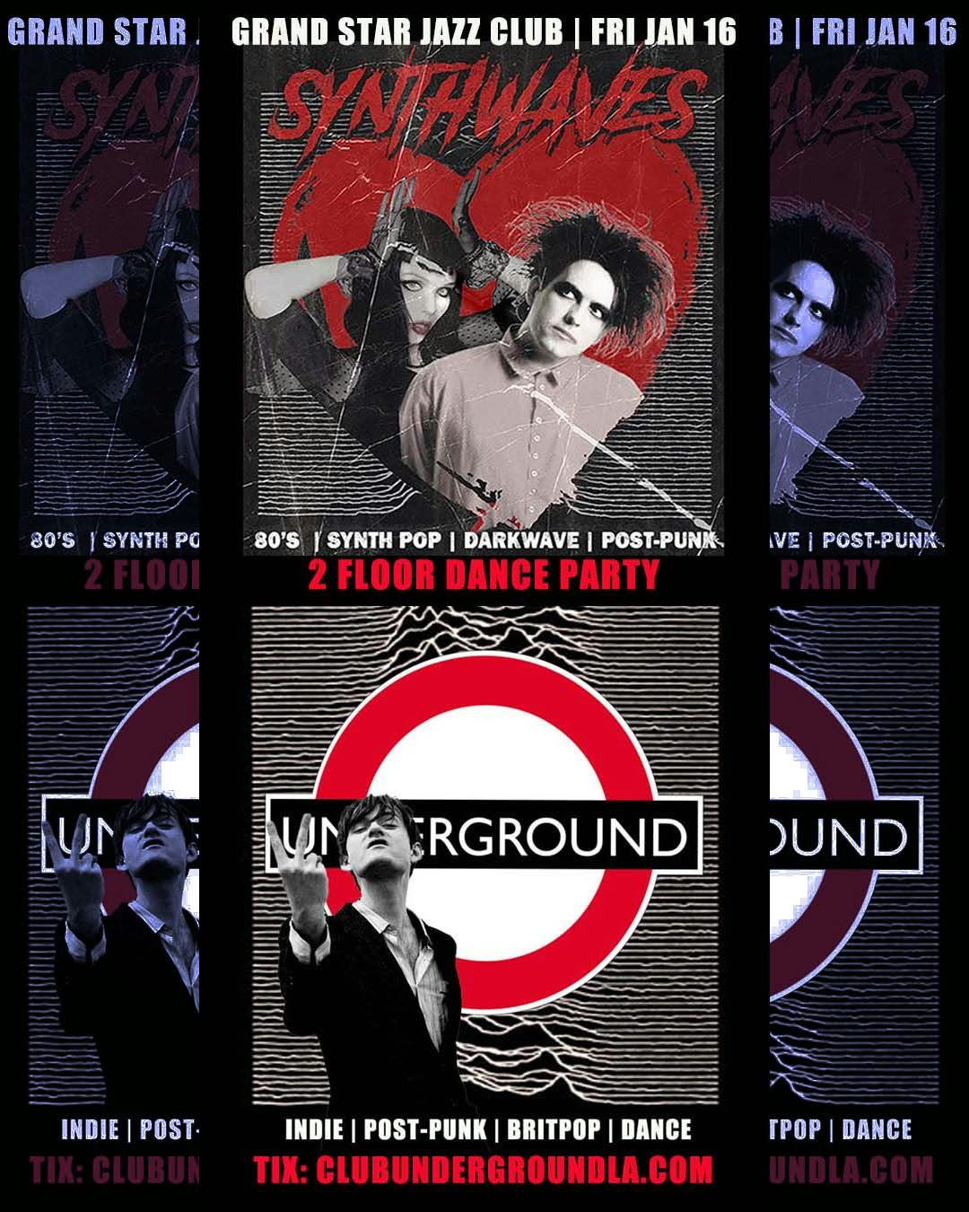 Underground X Synthwaves 2 Room Dance Party Tickets | From $11.33