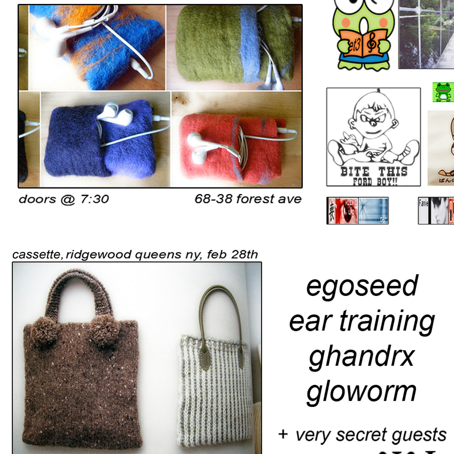 Photo of EGOSEED, EAR TRAINING, GHANDRX, GLOWORM