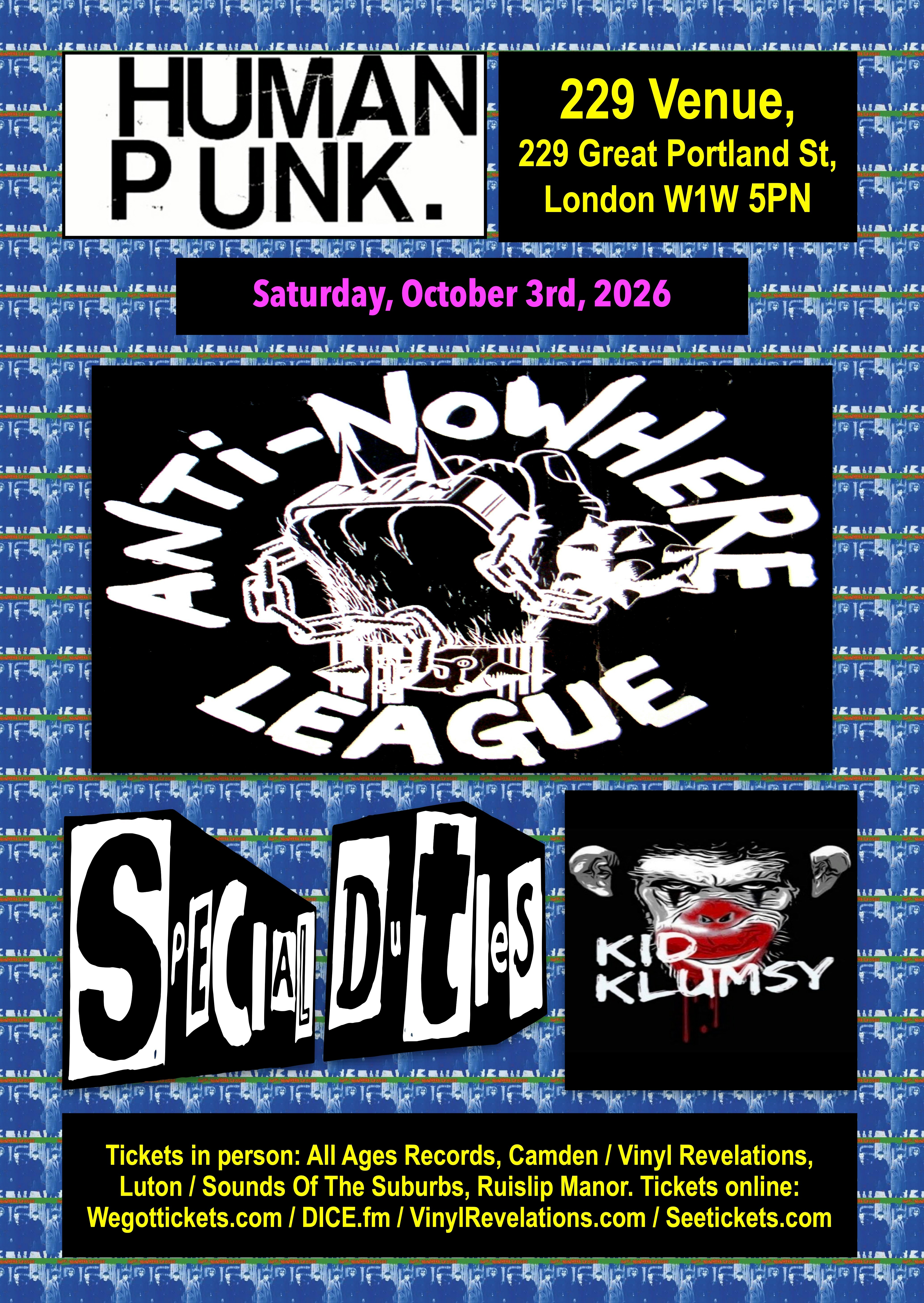Anti-Nowhere League at 229, London