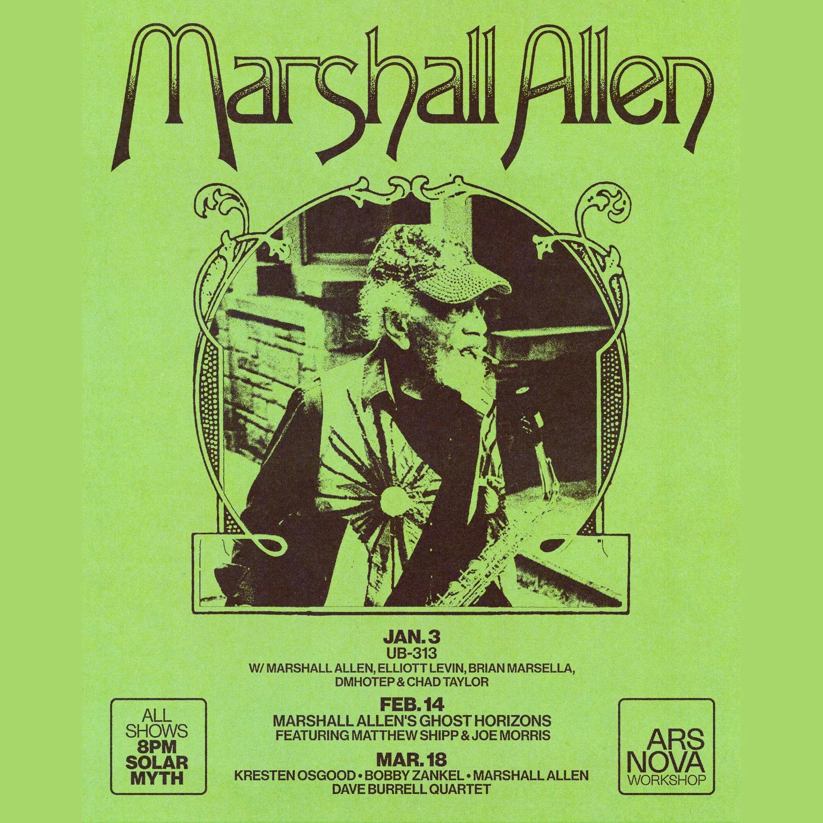 Marshall Allen's Ghost Horizons Tickets | $45.32 | Feb 14 @ Solar