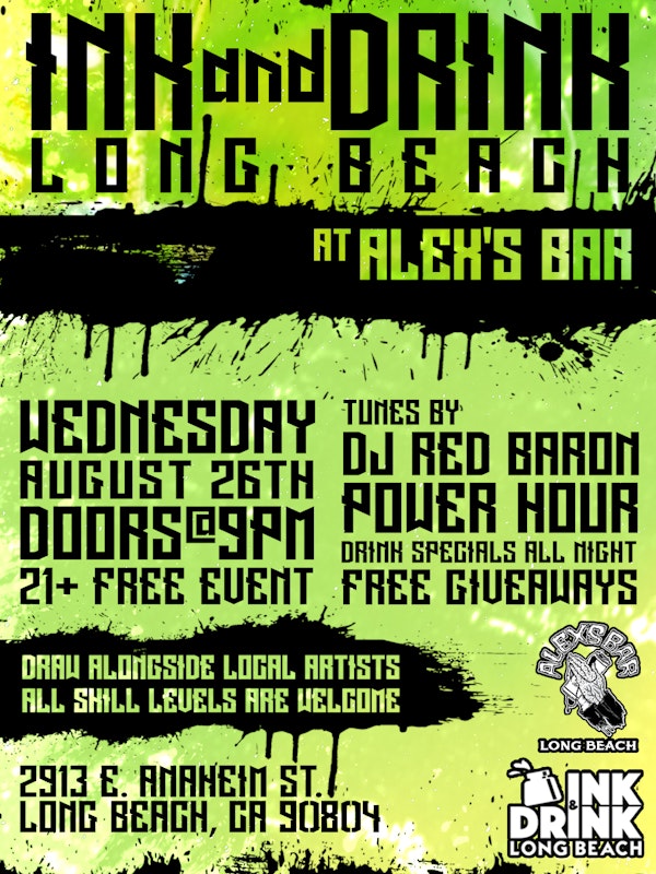 INK AND DRINK with DJ RED BARON