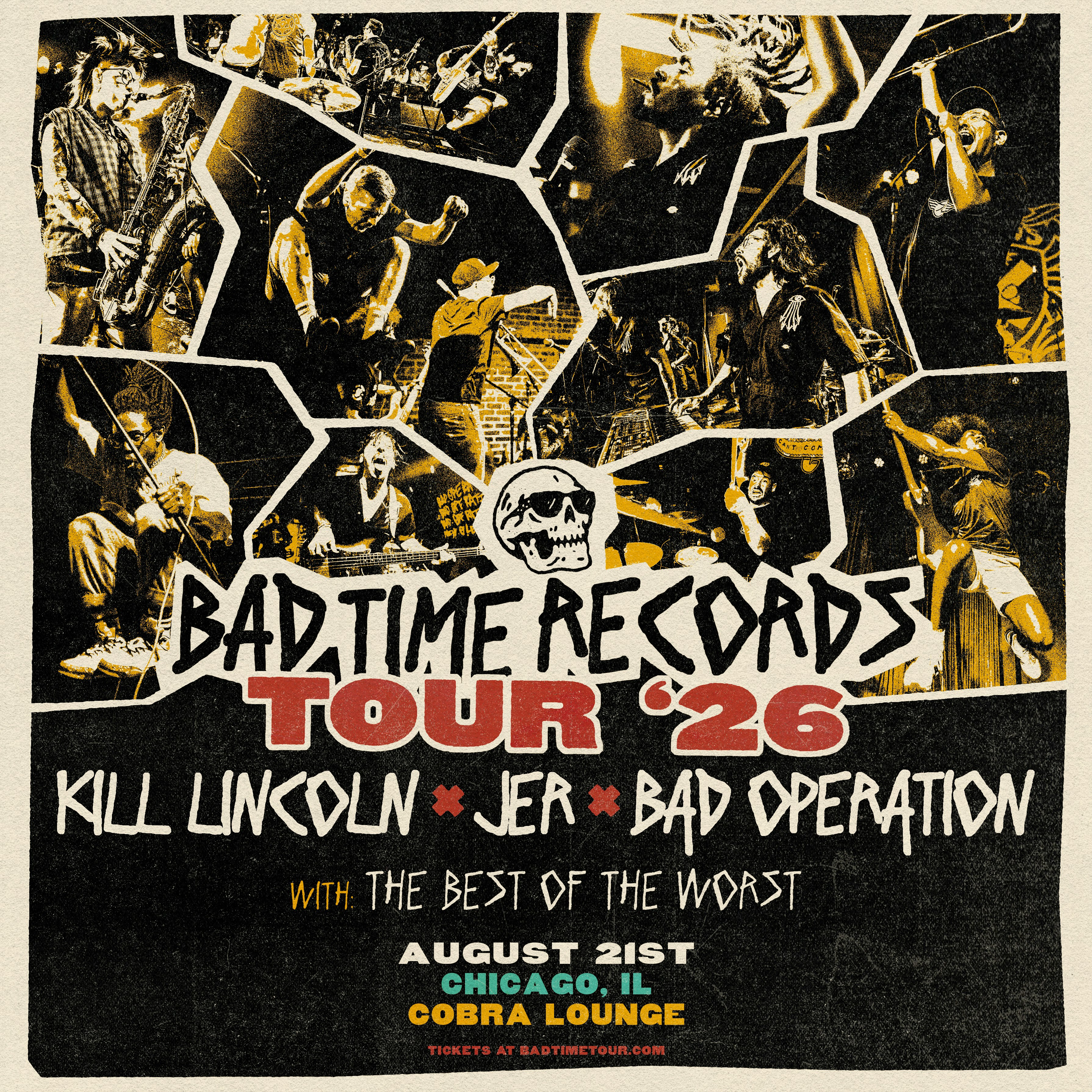Bad Time Records Tour 2026: Kill Lincoln / Jer Tickets | $46.18