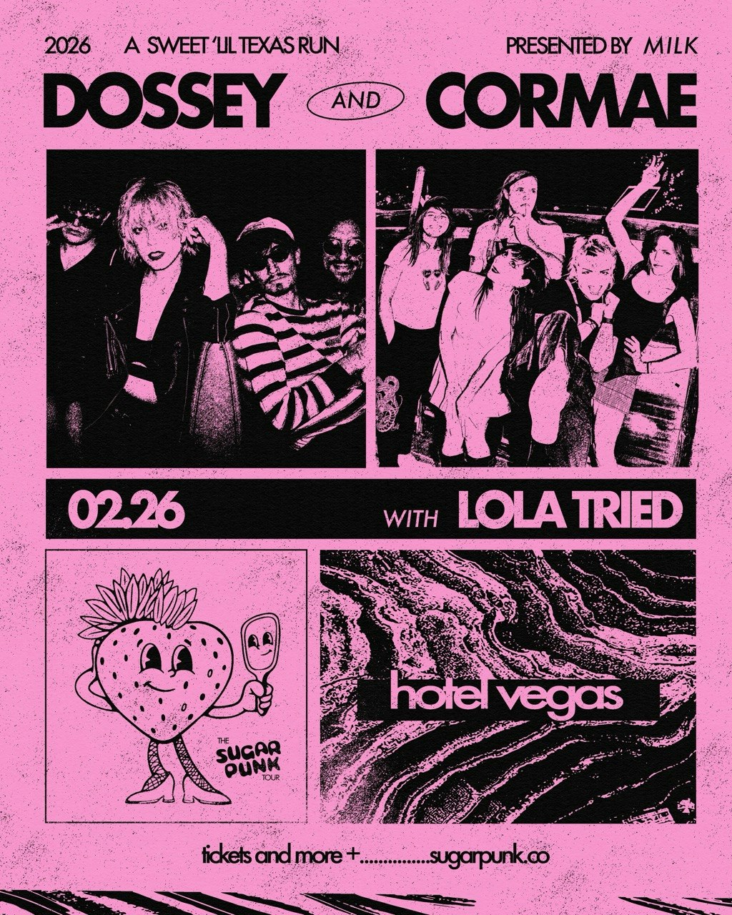 Dossey & CorMae Sugar Punk Tour Kick Off Tickets | $16.07 | 26 Feb