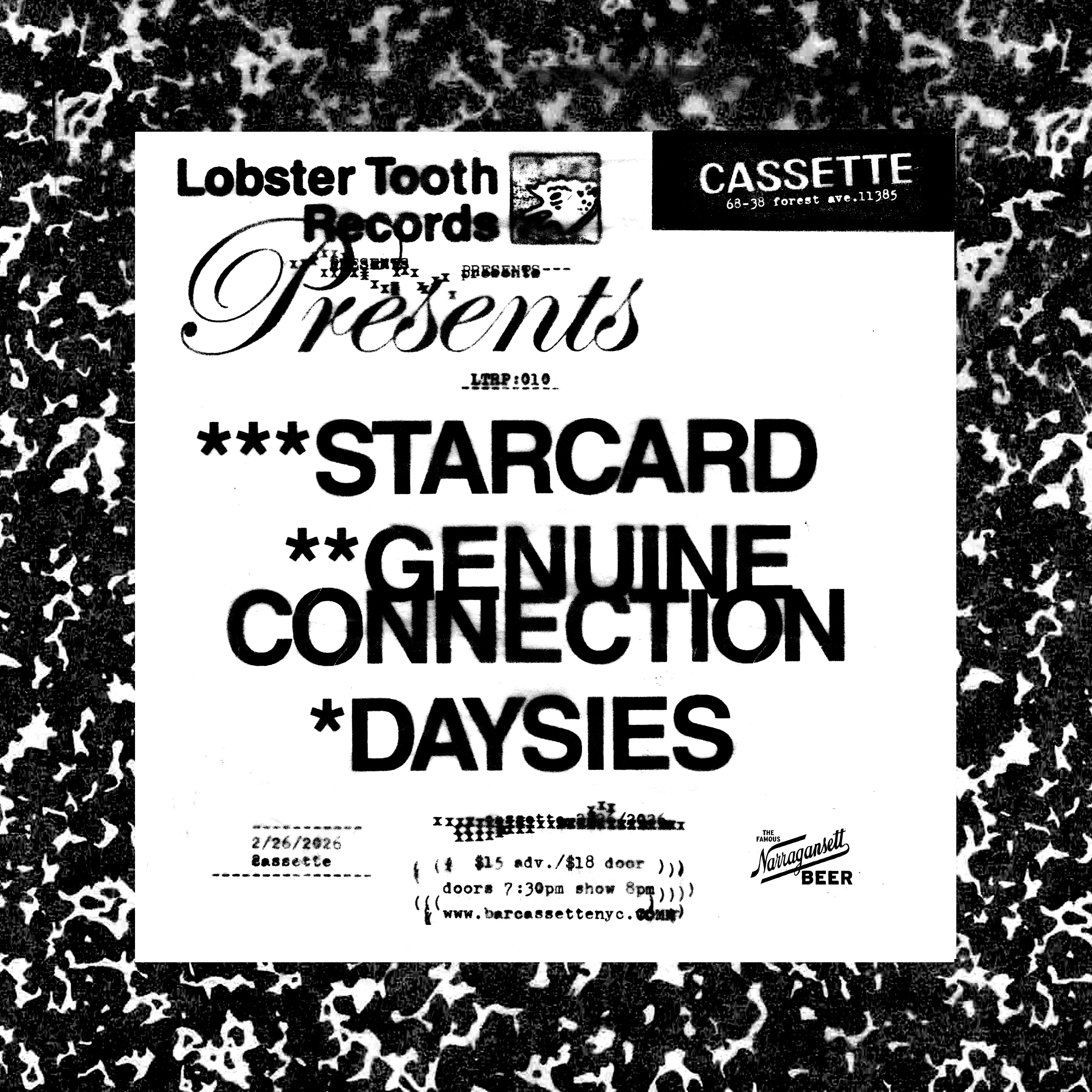 Photo of STARCARD, GENUINE CONNECTION, DAYSIES