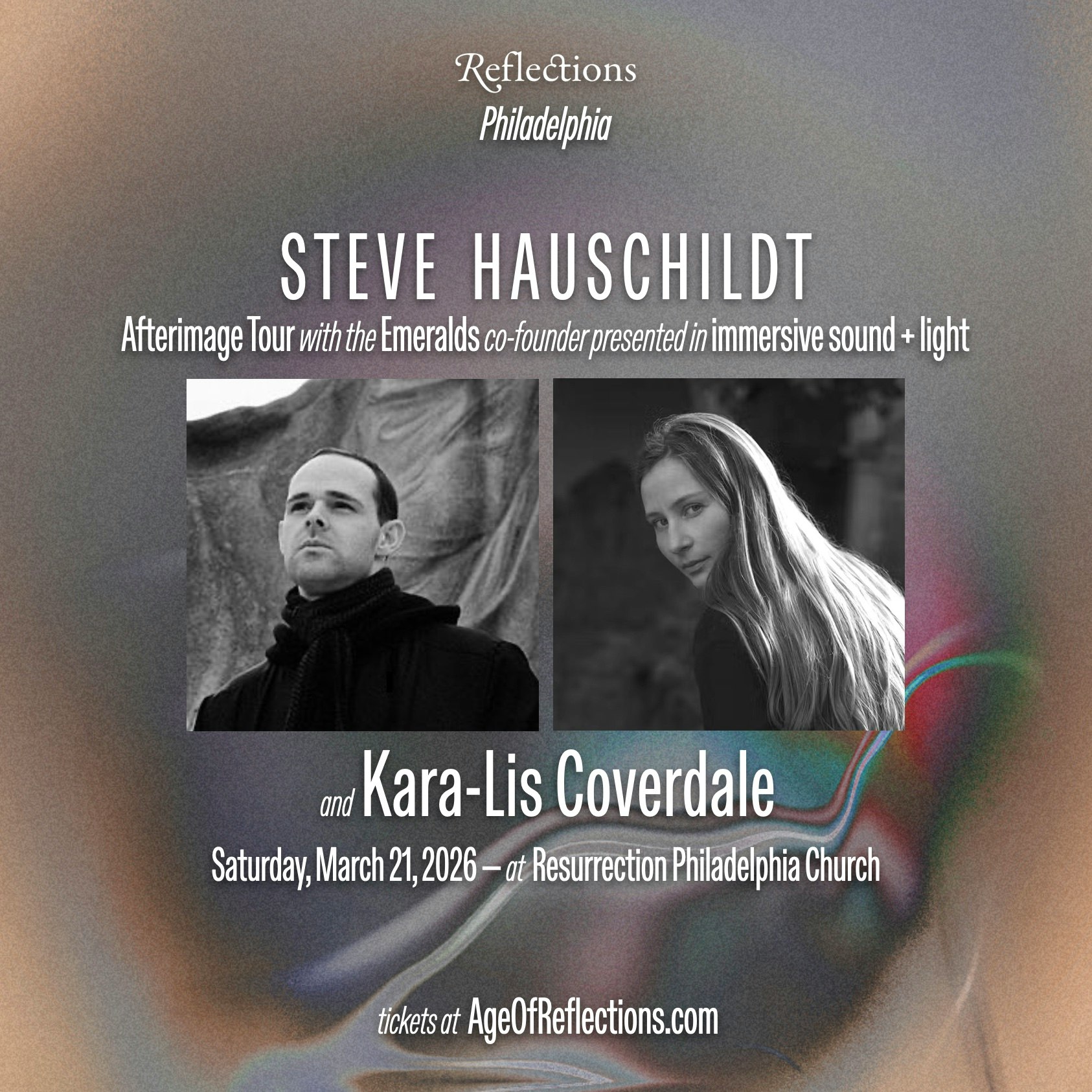 Photo of Reflections: Steve Hauschildt + Kara-Lis Coverdale