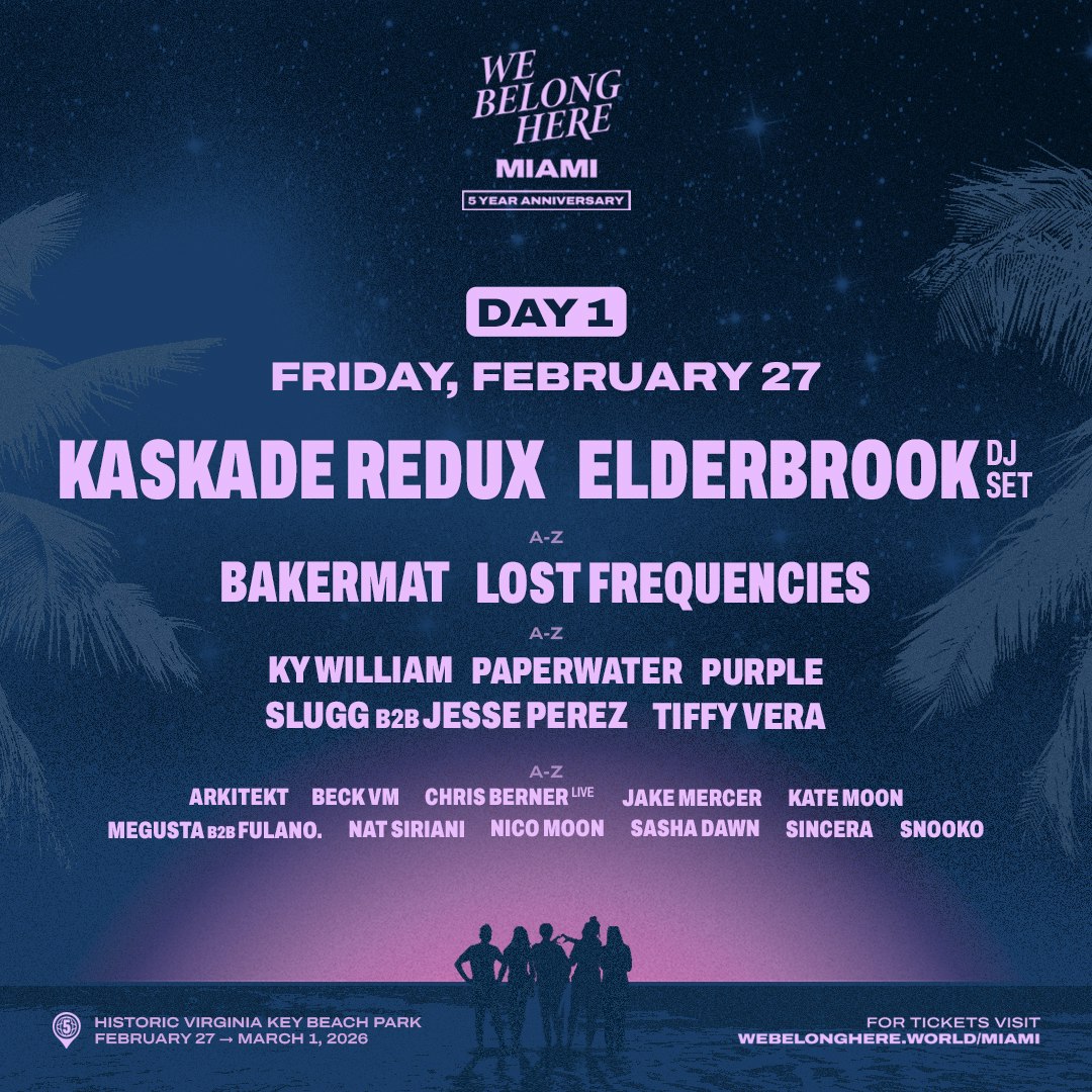 Photo of Kaskade Redux, Elderbrook (DJ Set) - We Belong Here: Miami 2026 2/27