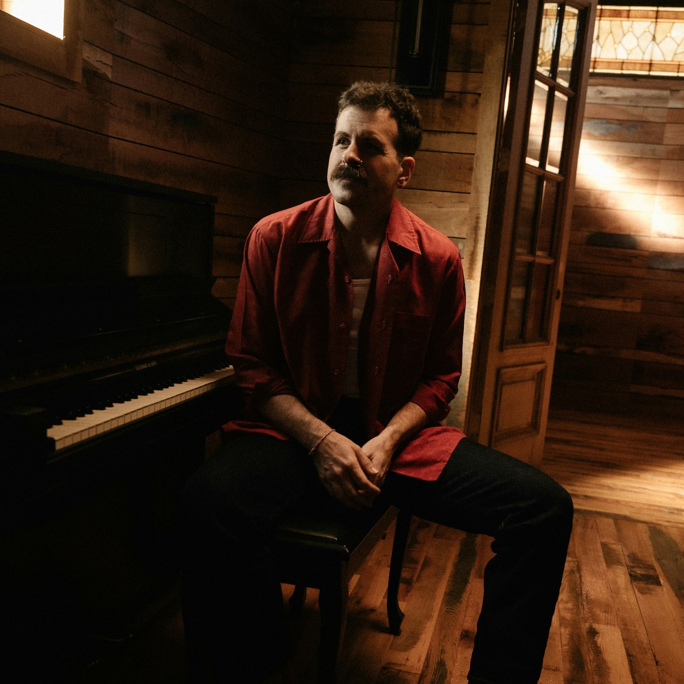 Photo of DAVID WIMBISH of THE COLLECTION w/JESSE JAMES DECONTO of THE PINKERTON RAID