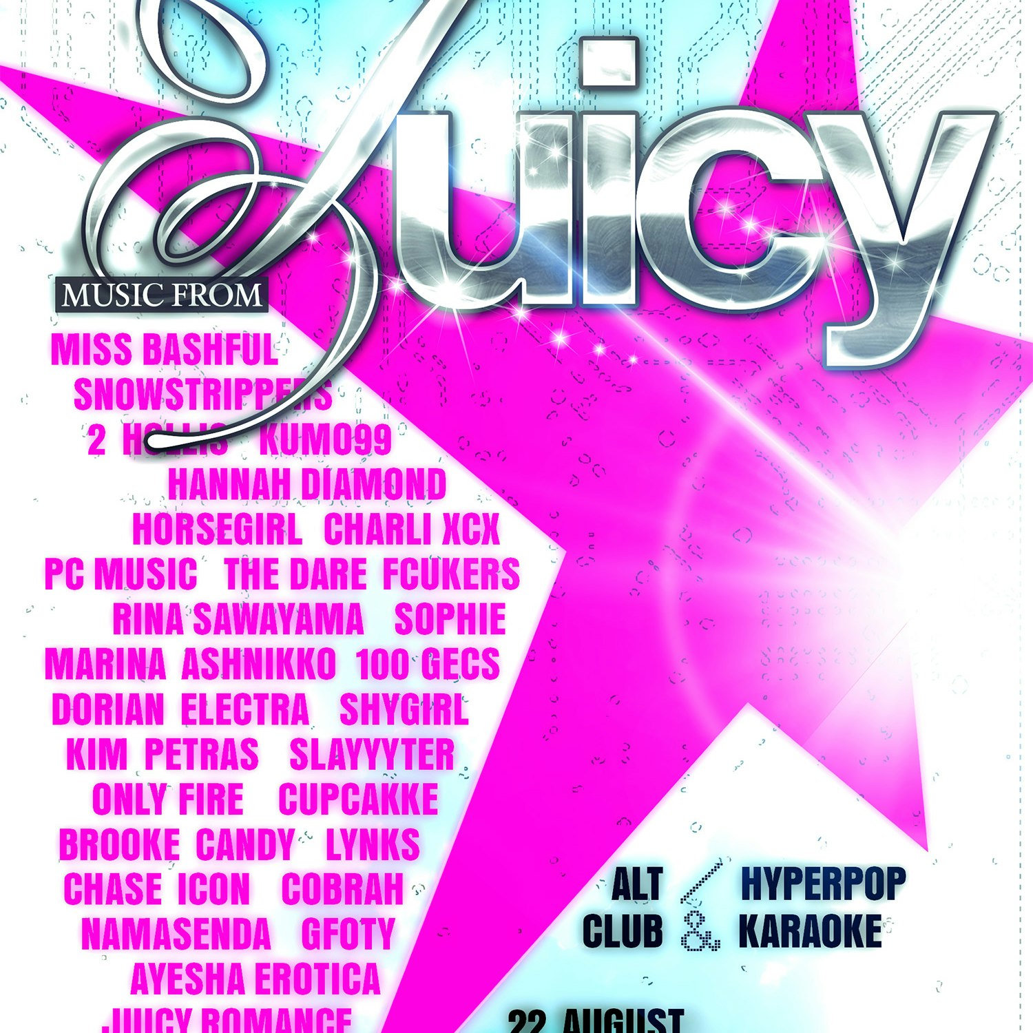 JUICY: alt + hyperpop - karaoke in room 2