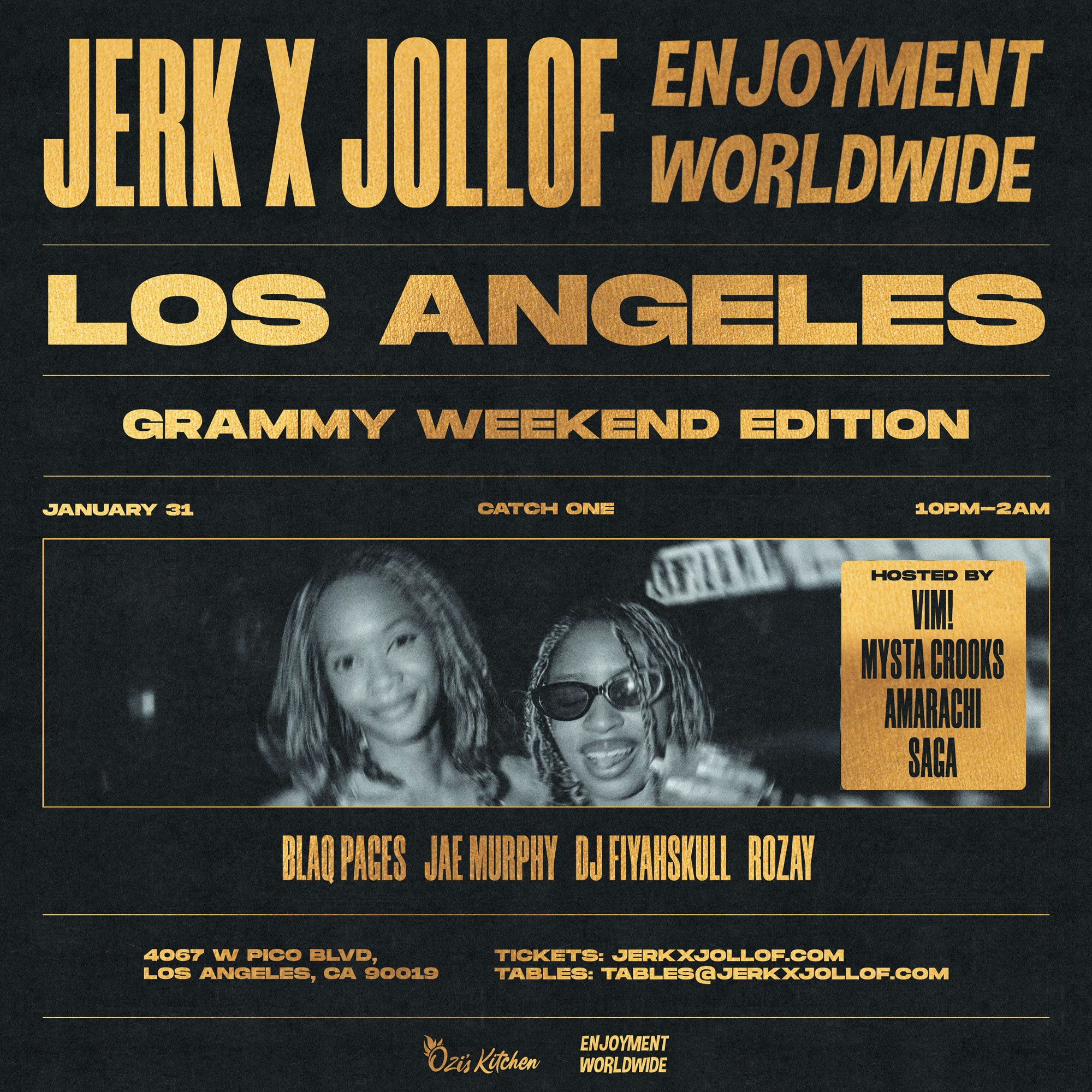 Jerk X Jollof: Los Angeles (GRAMMY WEEKEND) (w/ Enjoyment