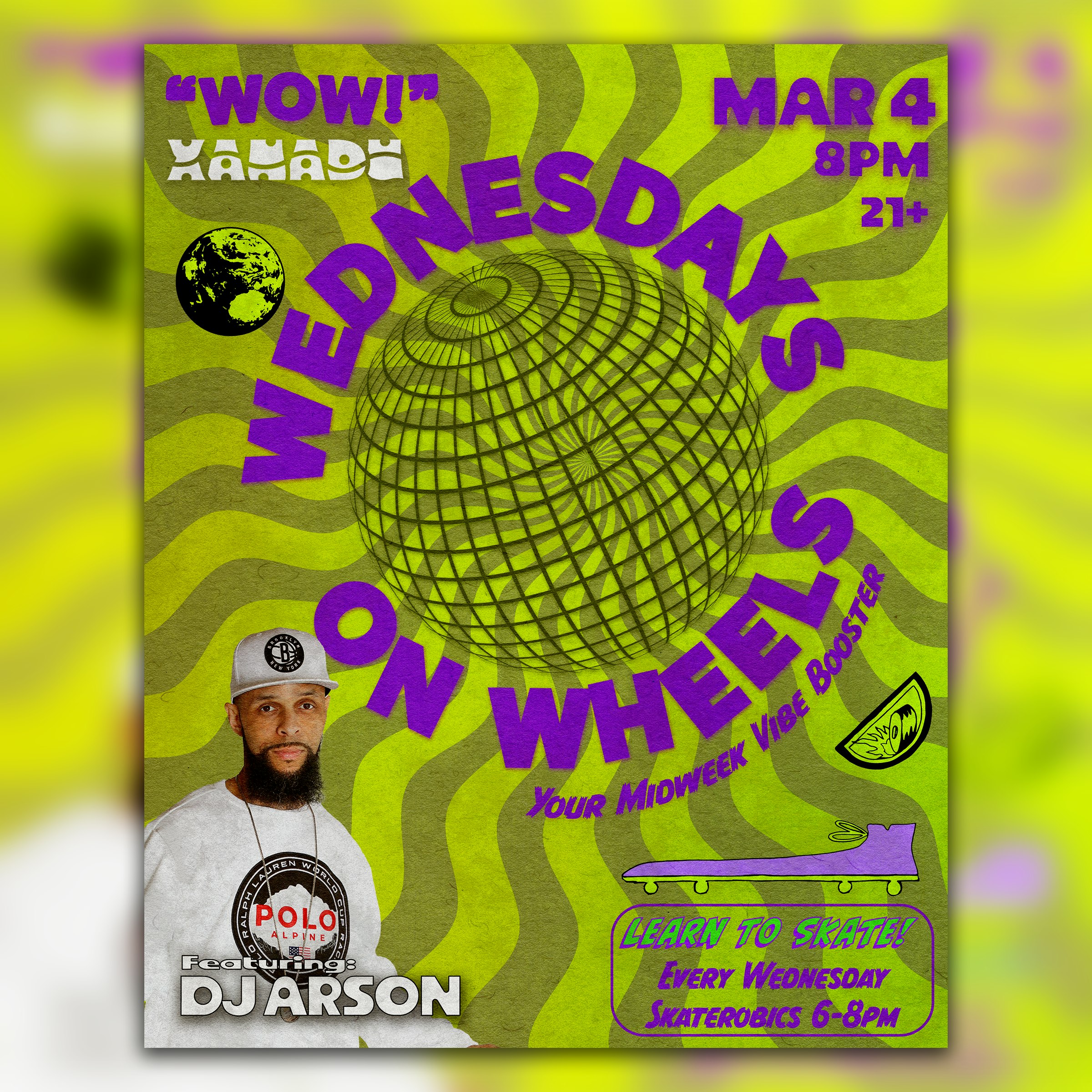 Photo of Wednesdays on Wheels ft. DJ Arson (skate)