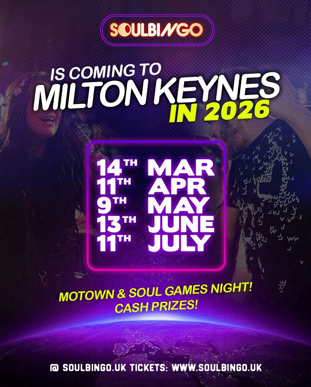Soul Bingo Milton Keynes | 13th June 2026 Tickets | £21.47 | 13